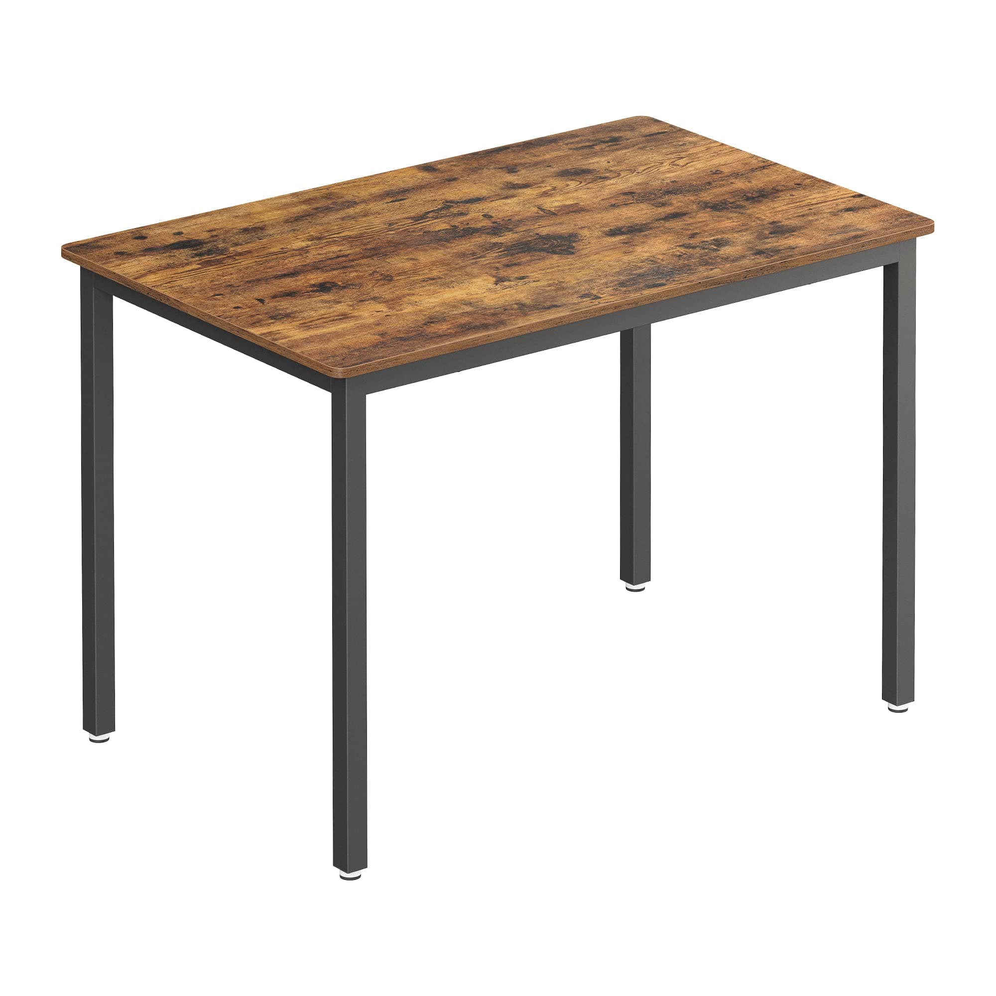 VASAGLE Esstisch, Küchentisch, 70 x 110 x 77 cm, Esszimmertisch für 4 Personen, Tisch Wohnzimmer, Schreibtisch, für Esszimmer, Küche, Industrie-Design, vintagebraun-Mattschwarz KDT081B01