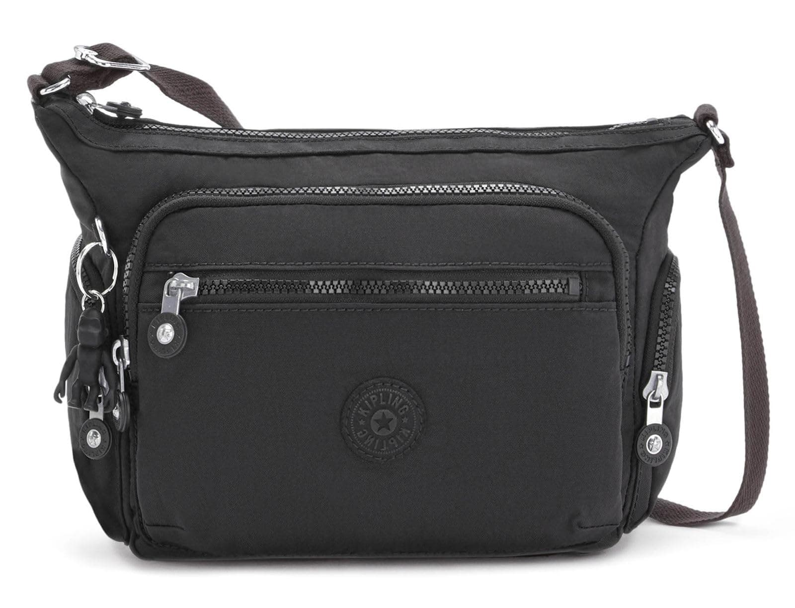 Kipling GABBIE S Borsa a tracolla piccola, Black Noir (Black)