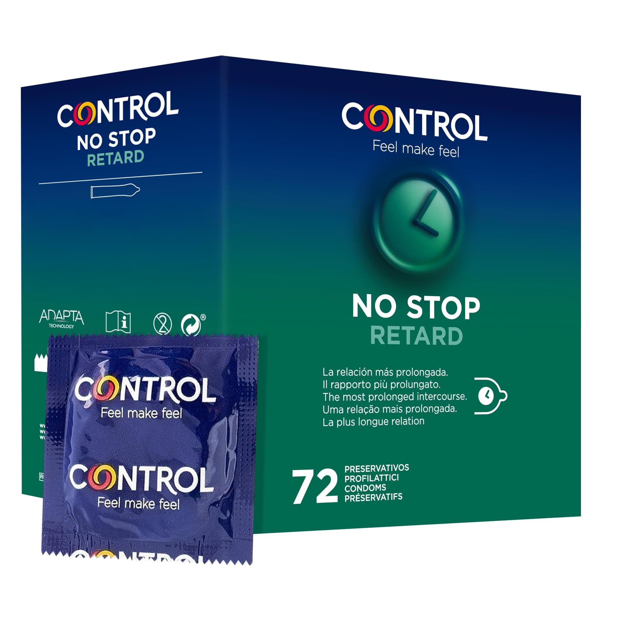 Control Retard Non Stop Preservativi Ritardanti - 72 Profilattici
