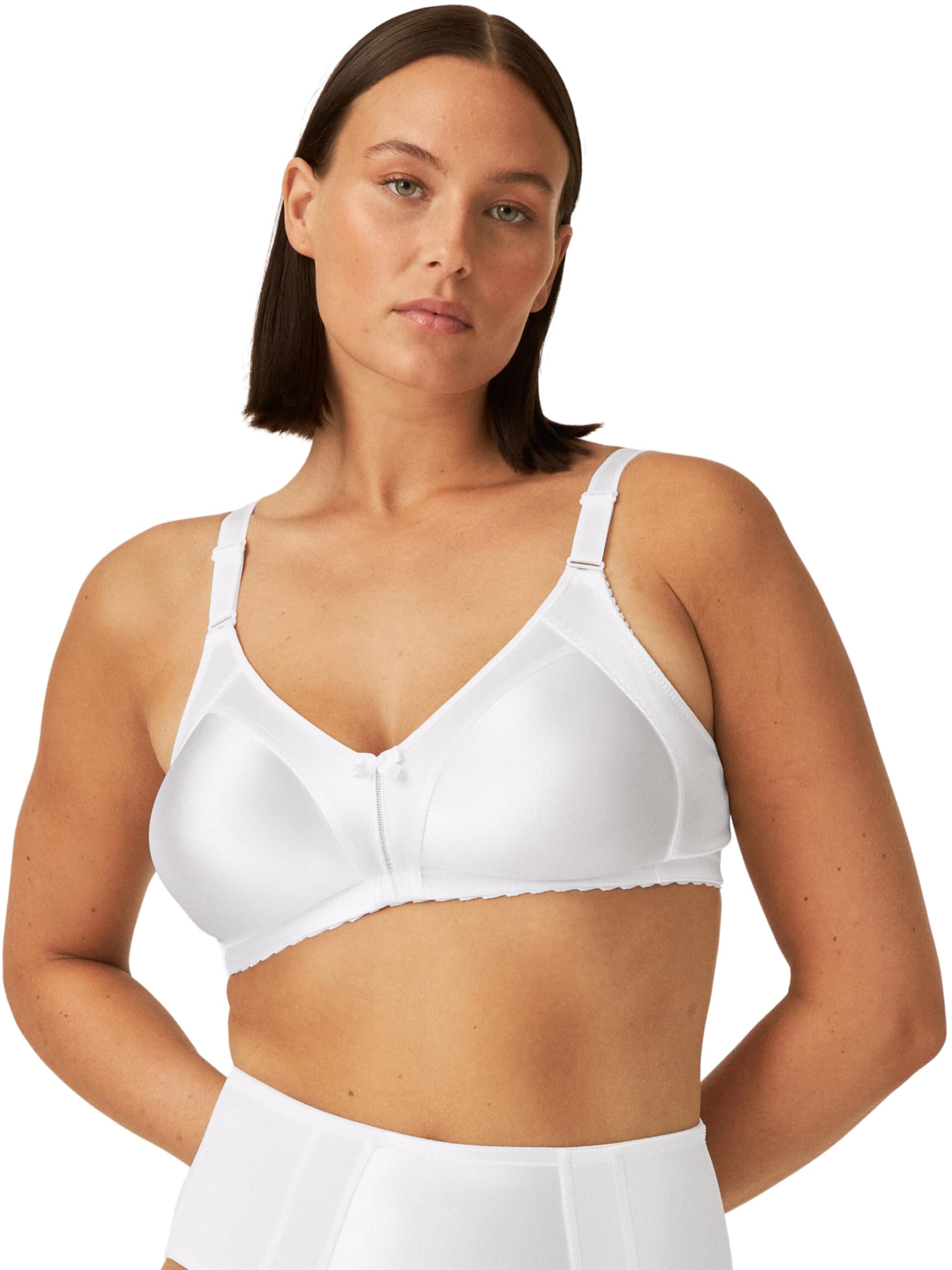 Naturana® Minimizer BH ohne Bügel [Cup B-G] I Maximaler Halt Dank durchdachter Schnittführung & Breiten Trägern I BH Minimizer für eine optisch kleinere Cupgröße