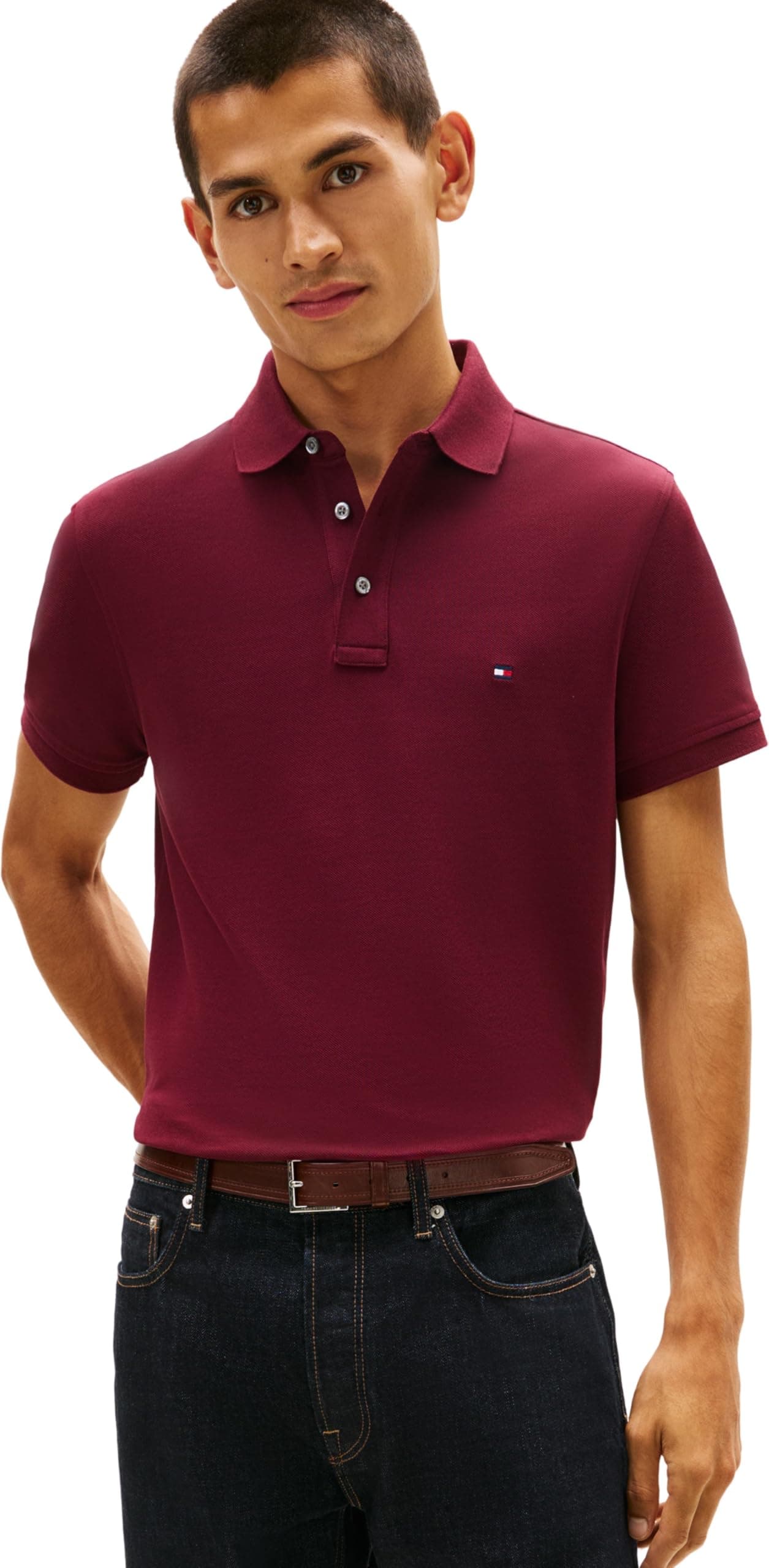 Tommy Hilfiger Polo de manga corta Hombre 1985 Slim Fit