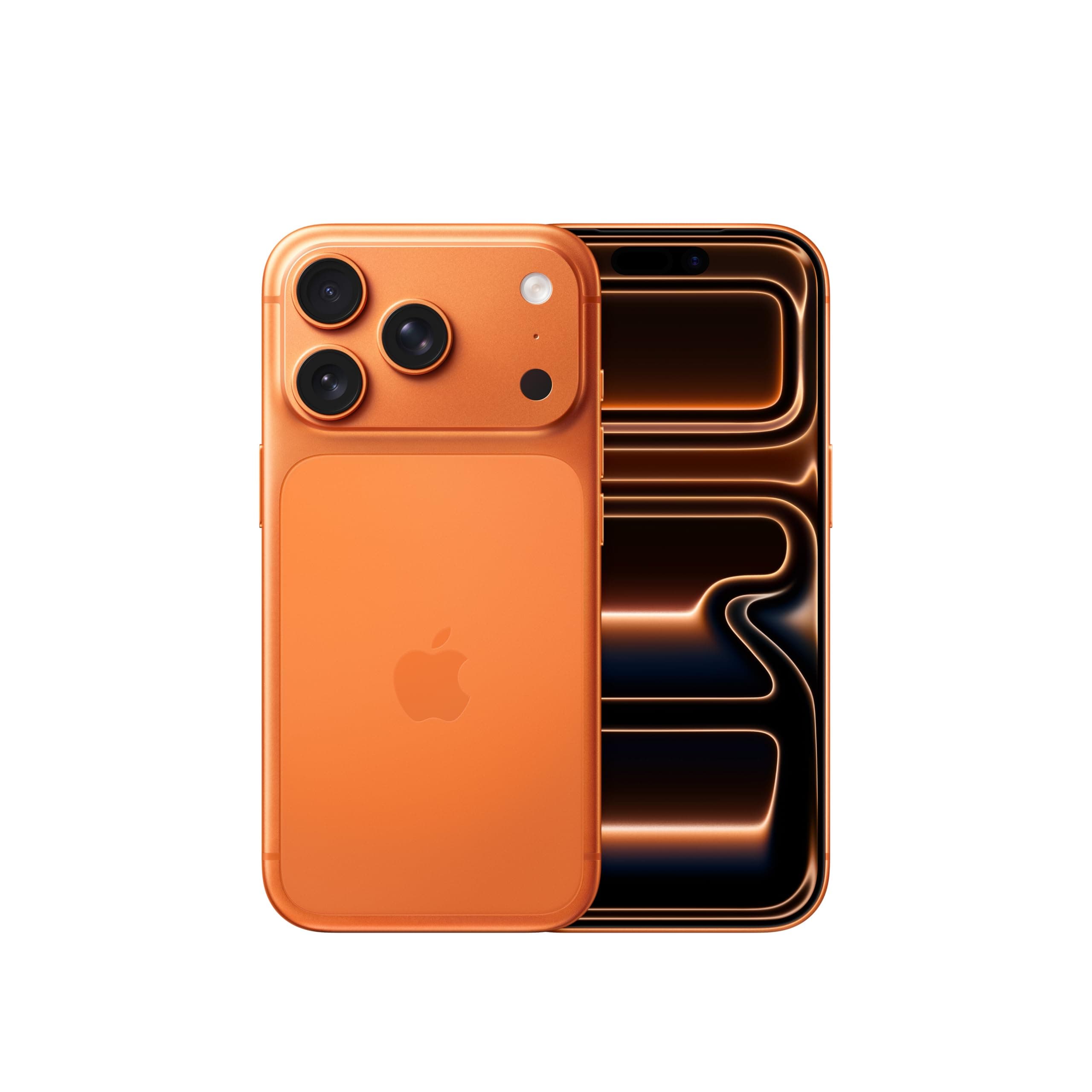 Apple iPhone 17 Pro 256 Go : Écran 6,3 pouces avec ProMotion jusqu’à 120 Hz, Puce A19 Pro, Autonomie prodigieuse, Système caméra Pro Fusion avec caméra avant Center Stage ; Orange cosmique