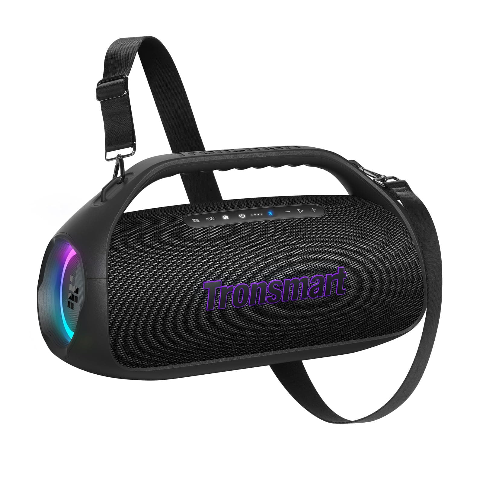 Tronsmart Bang 2 Altavoz Bluetooth Potente 90W, 26H Batería, Altavoz Grande Autoamplificado HiFi Portátil, IPX6, EQ, Speaker Parlante con Bocina y Luces RGB, para IR de Camping, a la Playa o al Campo