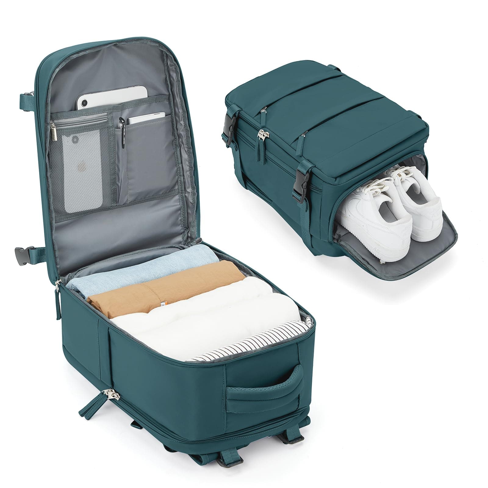 BJLFS Mochila Viaje Cabina Avion 40x30x20 Ryanair Wizzair Mochila al Vacio con Bomba Equipaje de Mano 40x30x20 Vueling Mujer Mochila Cabina al Vacio Mochila Portatil 17 Pulgadas Hombre