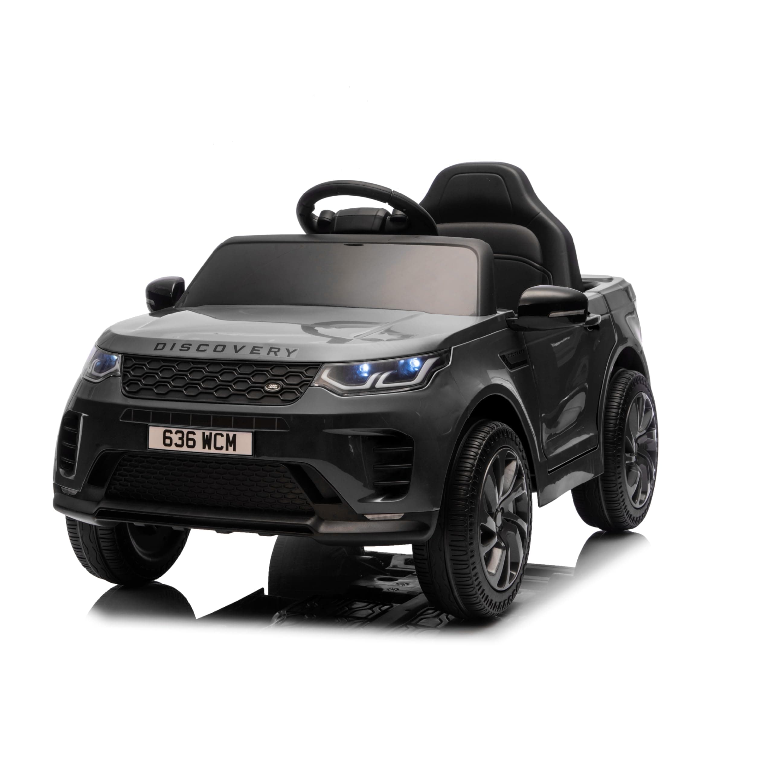 Baroni Toys Baby Car Land Rover Macchina ELettrica per Bambini da 3 Anni, Auto con Telecomando Parentale, Doppia Veloticà. Retromarcia, 95x61x51cm (Nera)