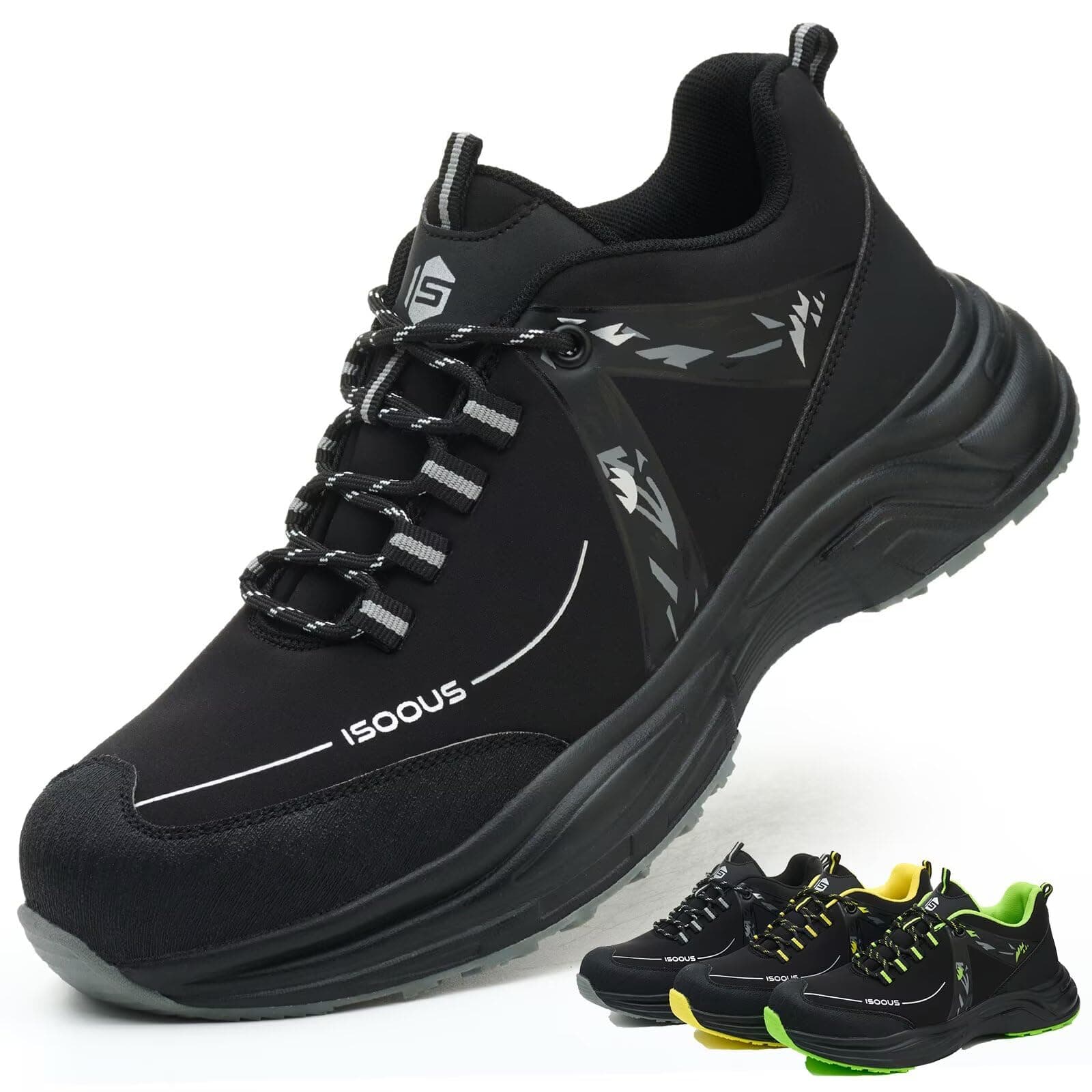 Zapatos de Seguridad para Hombre Mujer Zapatillas Trabajo Ligero Calzado Trabajo con Punteras de Acero Antideslizante