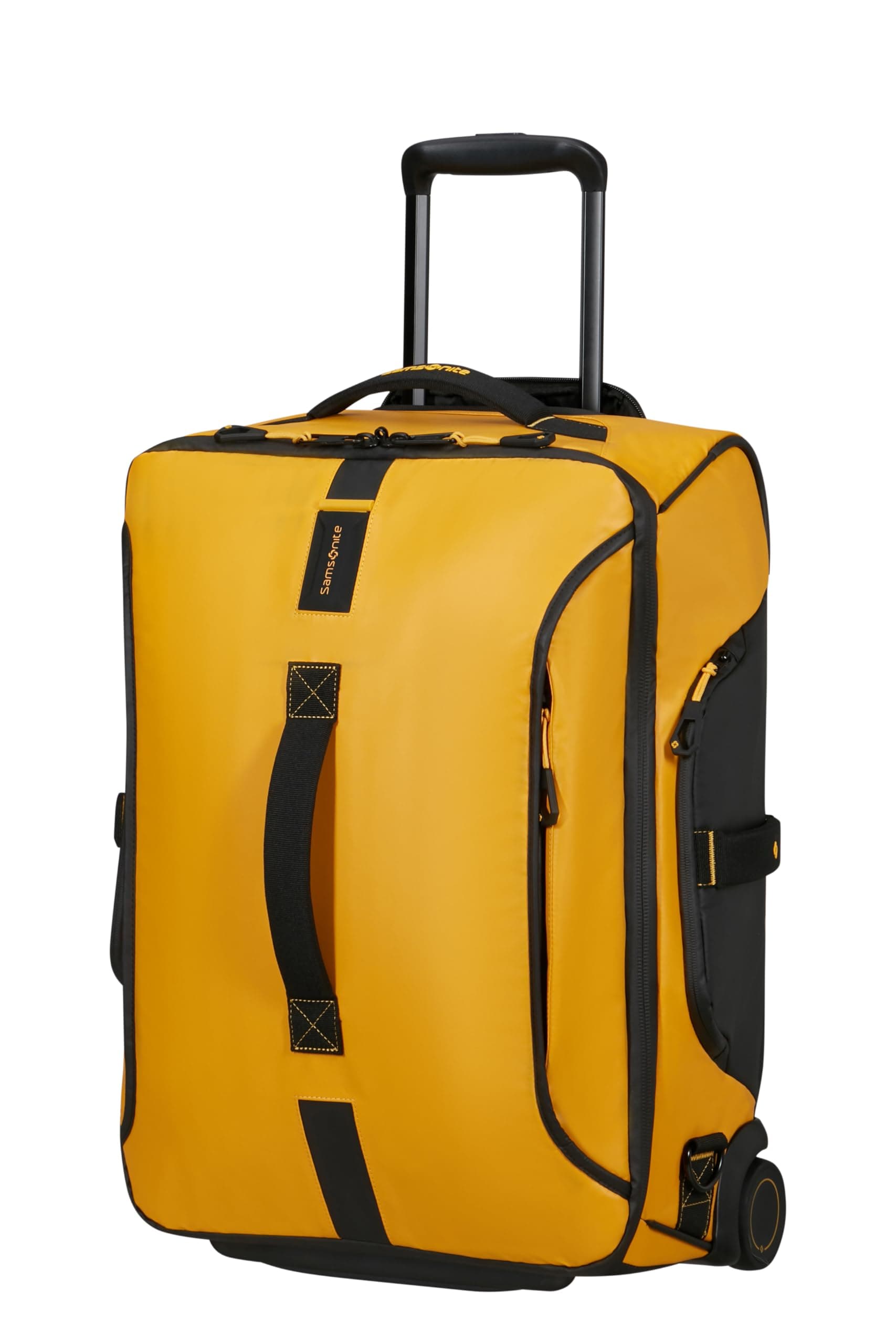 Samsonite Paradiver Light - Borsone con Ruote & Funzione Zaino (55 cm), Small, Bagaglio a Mano, Idrorepellente, Leggero, 51L, Giallo (Yellow)
