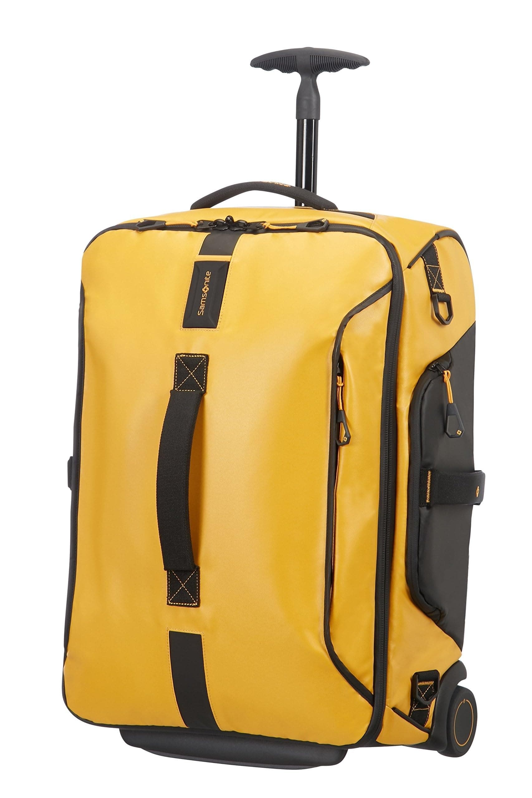Samsonite Paradiver Light - Borsone/Zaino con 2 Ruote S, 55 cm, 51 L, Giallo (Yellow)