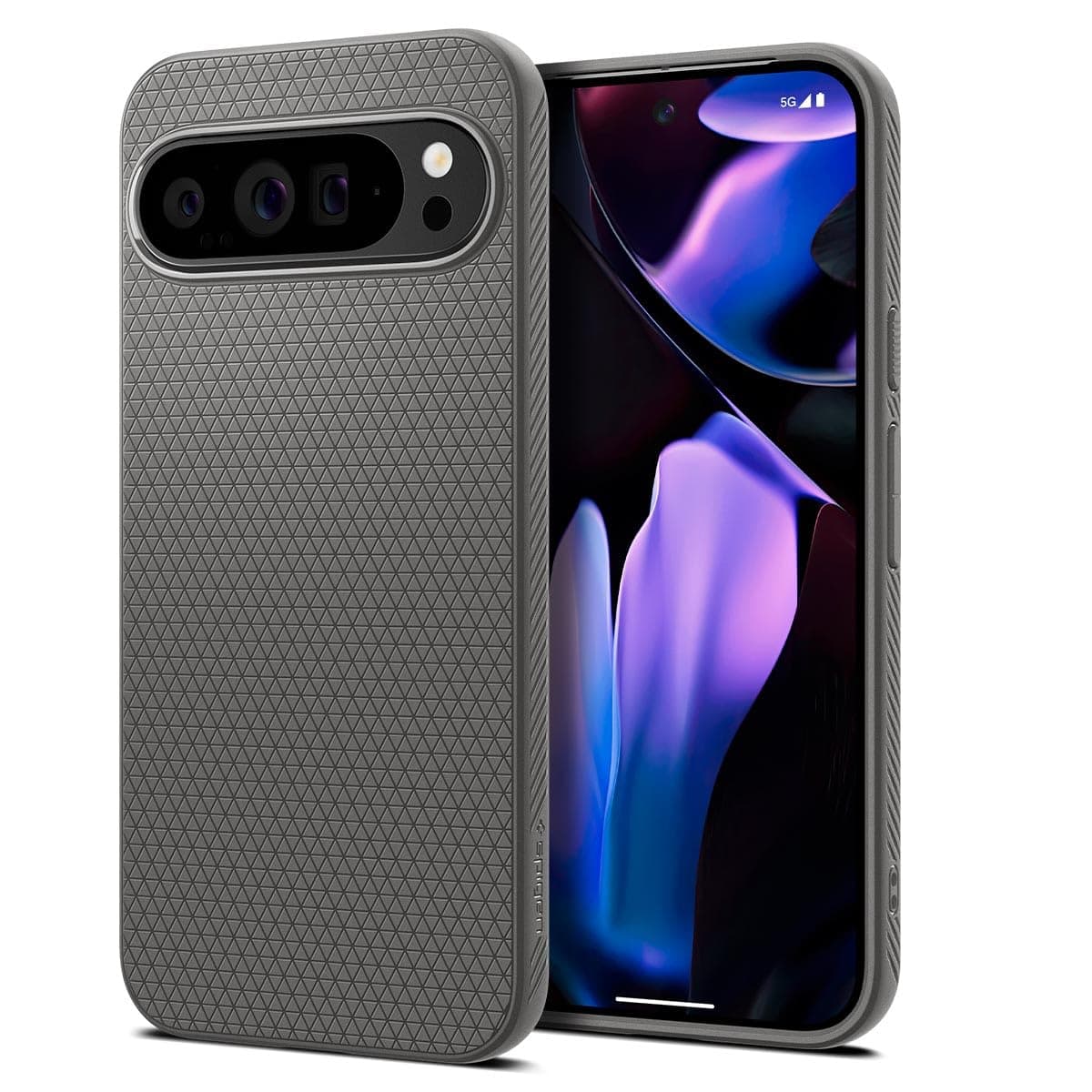 Spigen Liquid Air Hülle Kompatibel mit Google Pixel 9 Pro XL [Made for Google] -Marble Gray