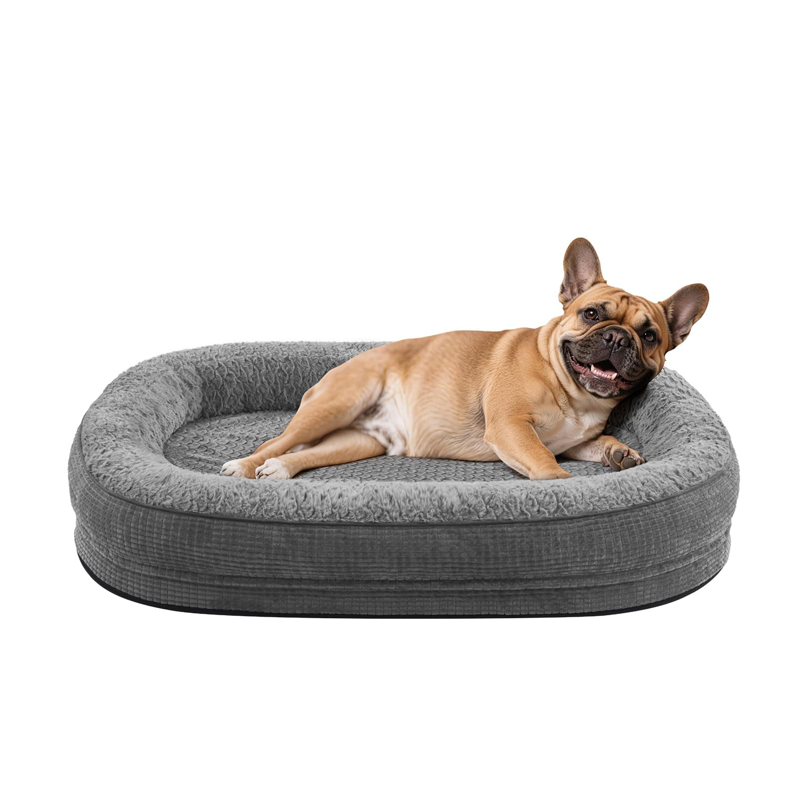 Pawk Panier Chien Moyen Taille, Coussin Chien Orthopedique et Dehoussable | Memoire de Forme Lit pour Chien Imperméable, Antidérapant, Déhoussable et Lavable, 71x58x15 cm
