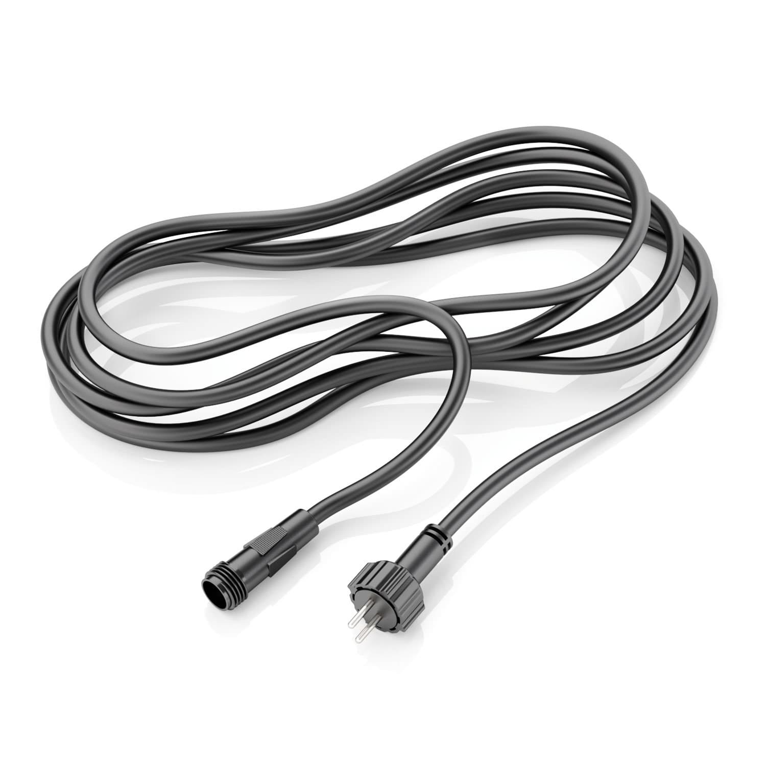 ledscom.de Verlängerungskabel für Stecksystem NEMO (IP44), 3 m, schwarz