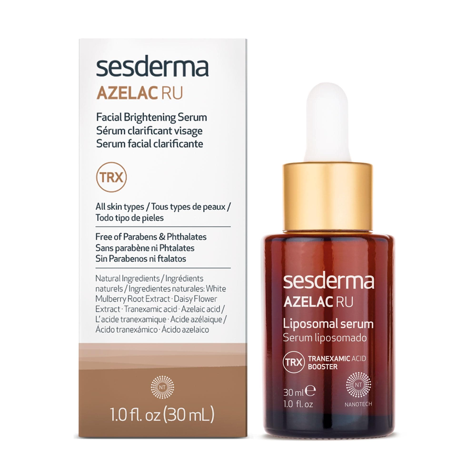 Sesderma Azelac Ru Liposomal Serum – Despigmentante intensivo – Reduce y Previene las Manchas – 30 ml