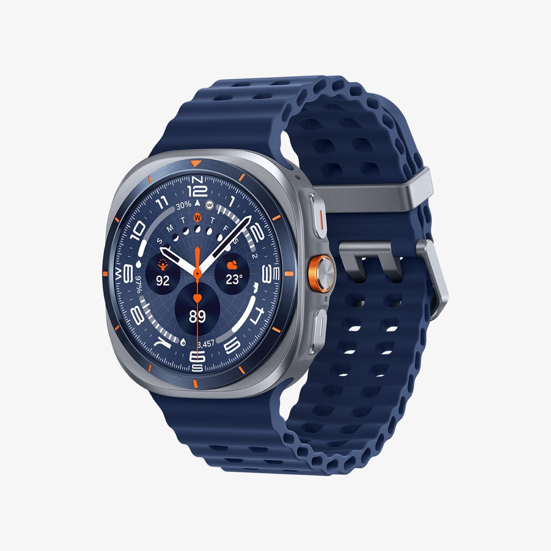 Samsung Galaxy Watch Ultra 2025 47mm - Smartwatch LTE con IA, Titanio, Botón Personalizable, Control de Salud, Garantía del Fabricante 3 Años + 1 año Extra, Azul Titanio (Versión española)