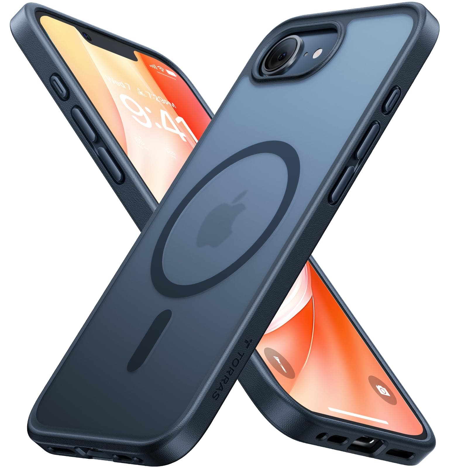 TORRAS Guardian-Mag für iPhone 17e Hülle iPhone 16e Hülle für MagSafe (TOP Militärschutz & Magnetkraft) Handyhülle für iPhone 16e iPhone 17e Case Stoßfest Kratzfest Schutzhülle Dünn Matt Schwarz