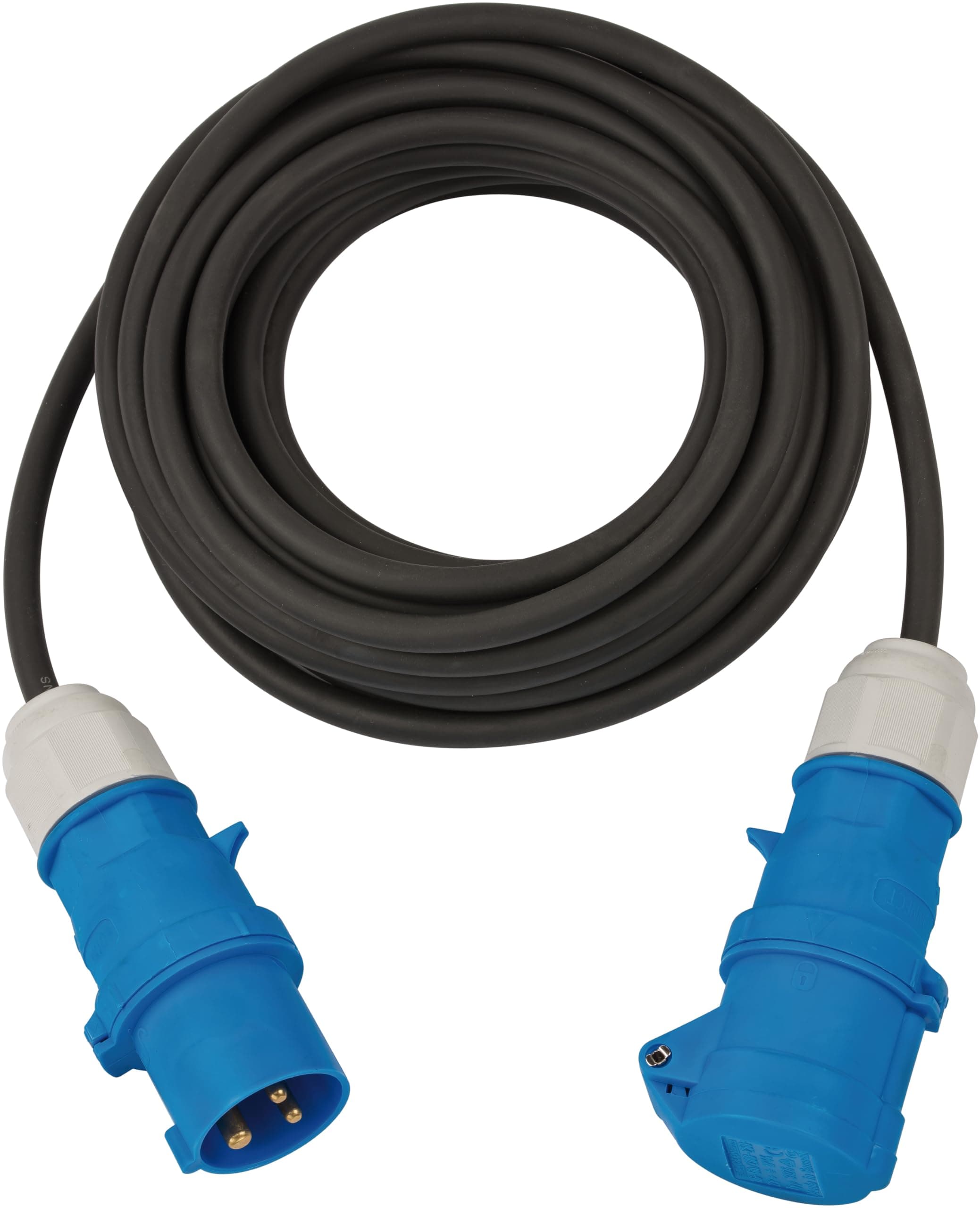 Brennenstuhl CEE-Verlängerungskabel 10m H07RN-F 3G1,5 (CEE-Kabel mit CEE-Stecker und Kupplung mit Verschlussklappe, für ständigen Einsatz im Außenbereich IP44, Made in Germany)