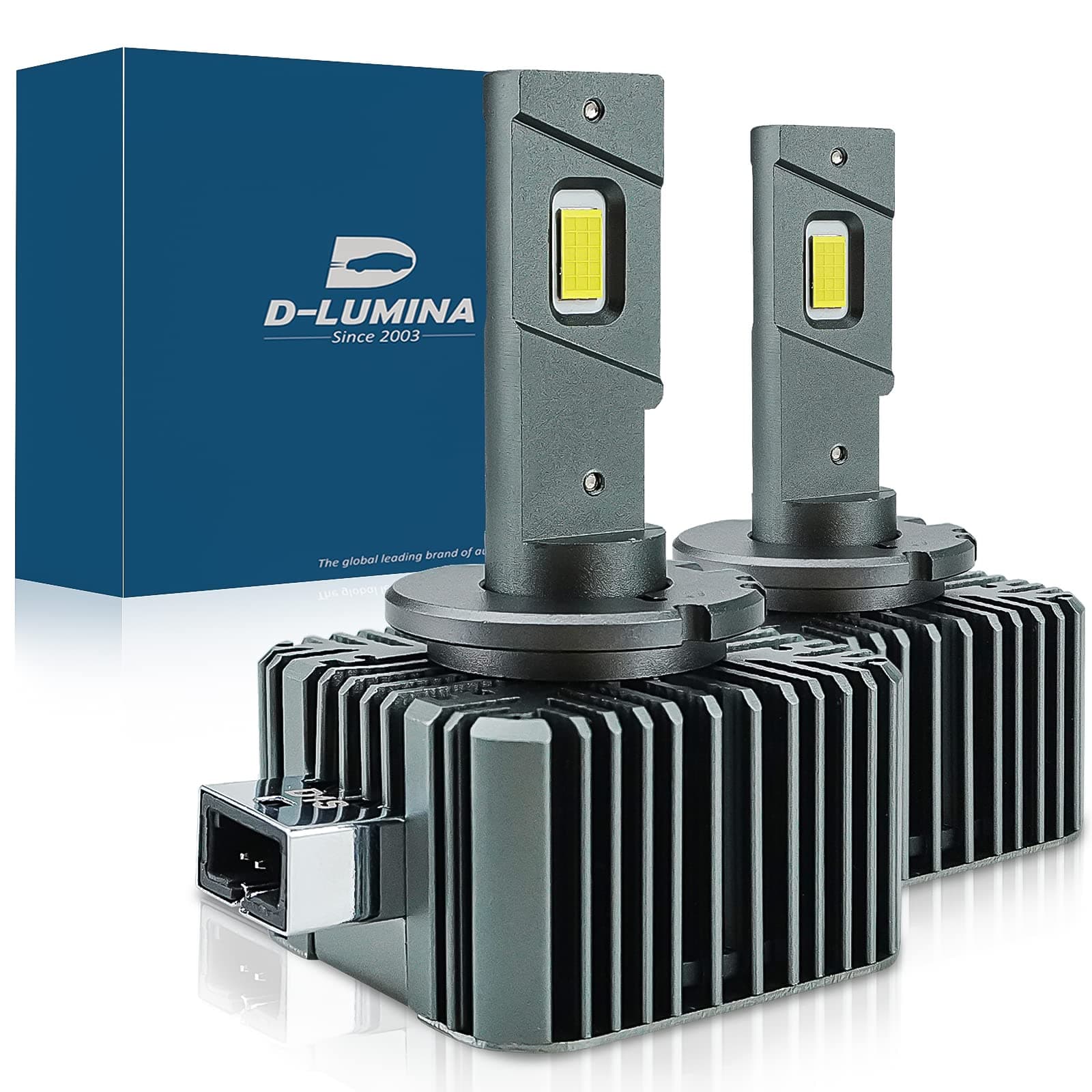 D-Lumina D1S LED Ampoules LED de voiture anti-erreur 100% Canbus 90 W 18 000 lm Remplace les ampoules xénon OEM HID Plug and Play – – 2 ans de garantie (lot de 2)
