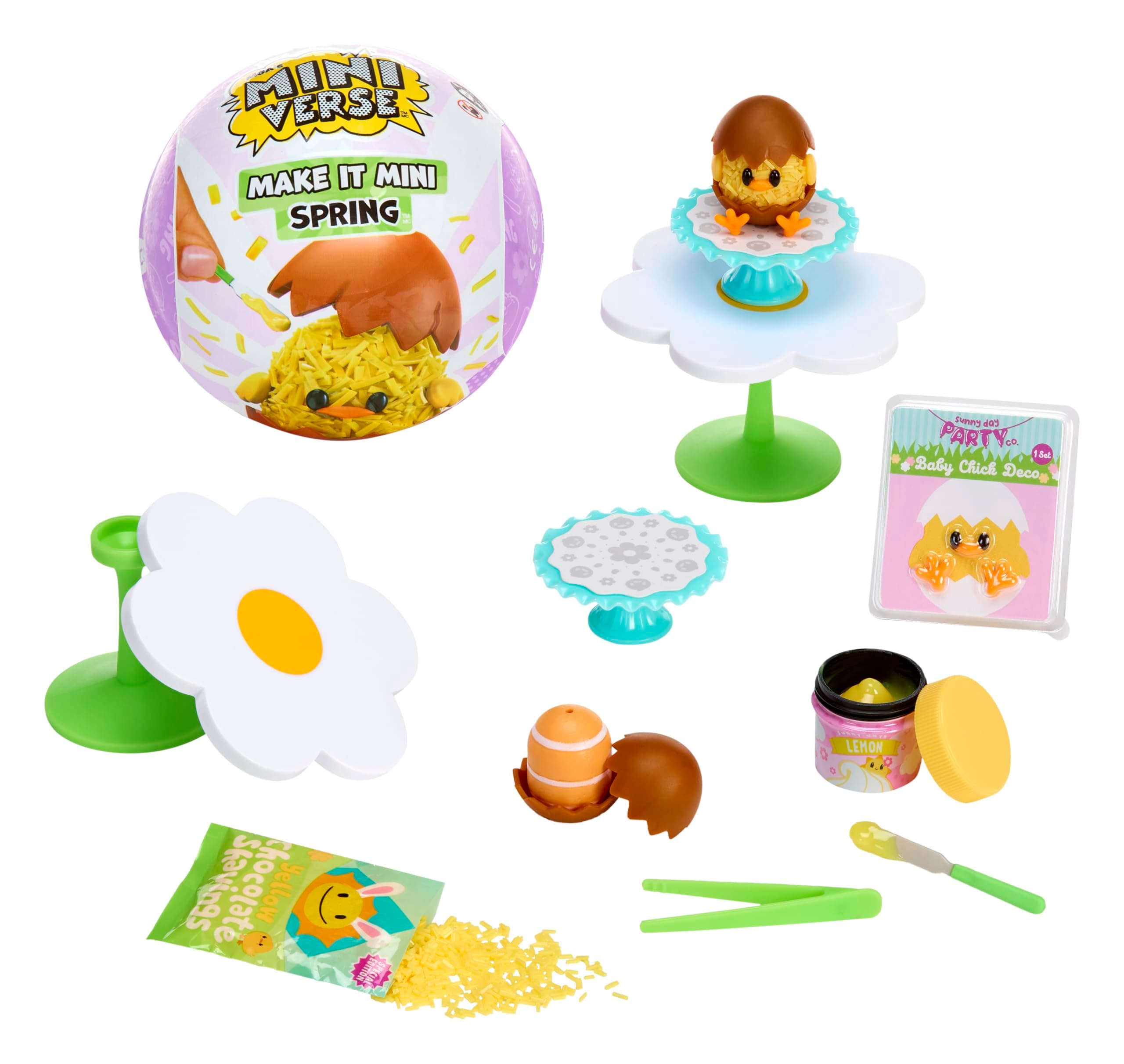 MGA's Miniverse Make It Mini Spring Series - Mini oggetti da collezione stagionali in resina per fai-da-te ed esposizione, con repliche di alimenti, non commestibile, Età 8+