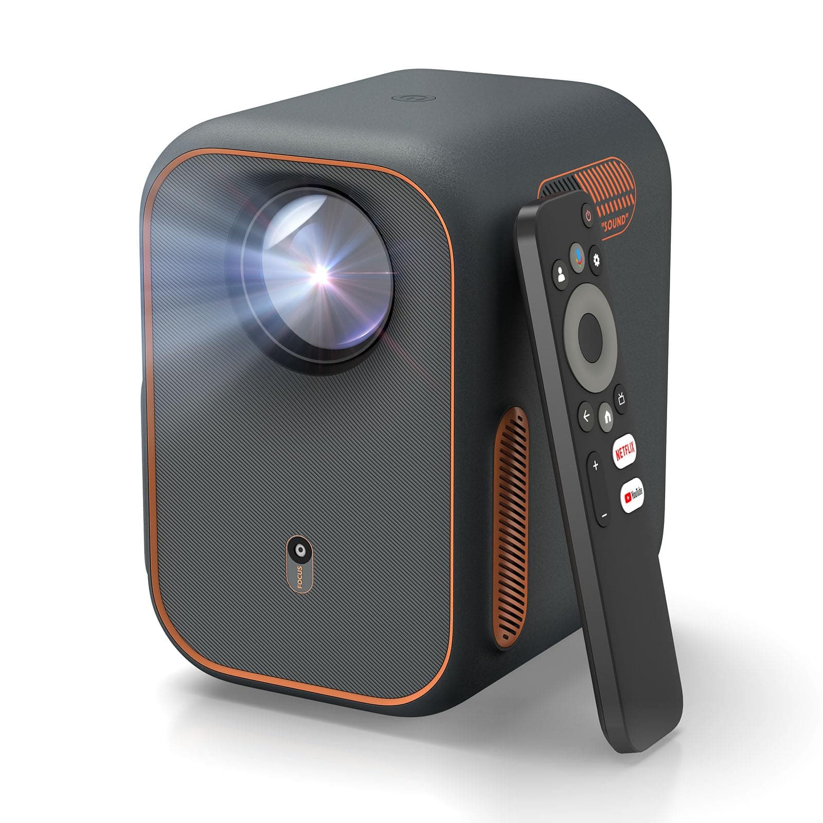 WEMAX Proyector Mini Portátil WiFi/Bluetooth, 1080P Full HD Compatible 4K, Pantalla de 120”, Sonido Dolby Audio, Proyector para Cine en Casa, Exteriores