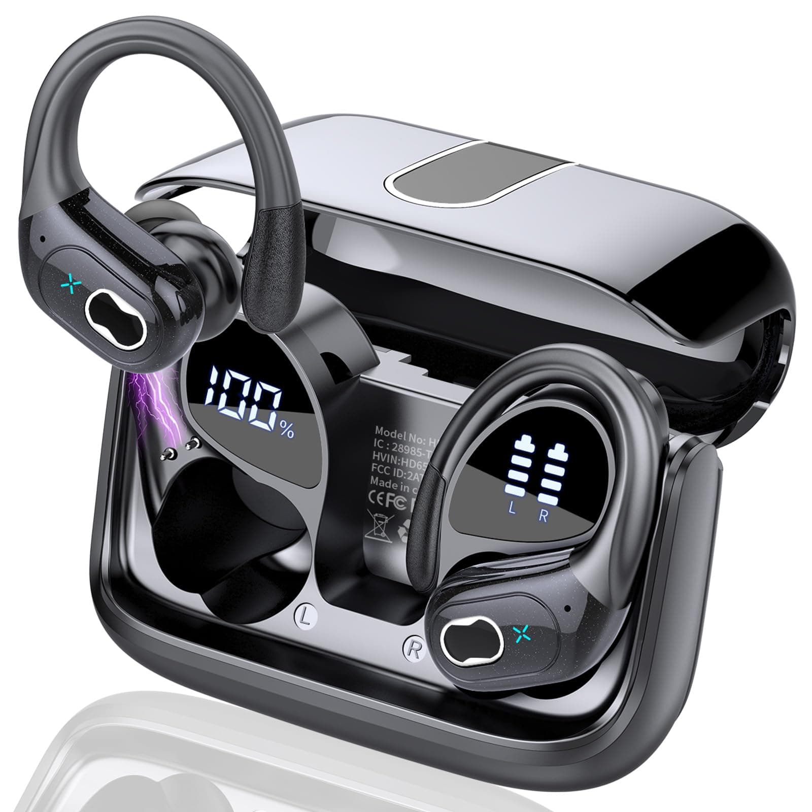 AI Auriculares Traductor en Tiempo Real(2026), 164 Idiomas y 6 Modos de Traducción, 3 in 1 AI Auriculares Traductor, Bluetooth 5.4 con ENC y App con para Viajes/Negocios/Aprendizaje/Reunirse Negro