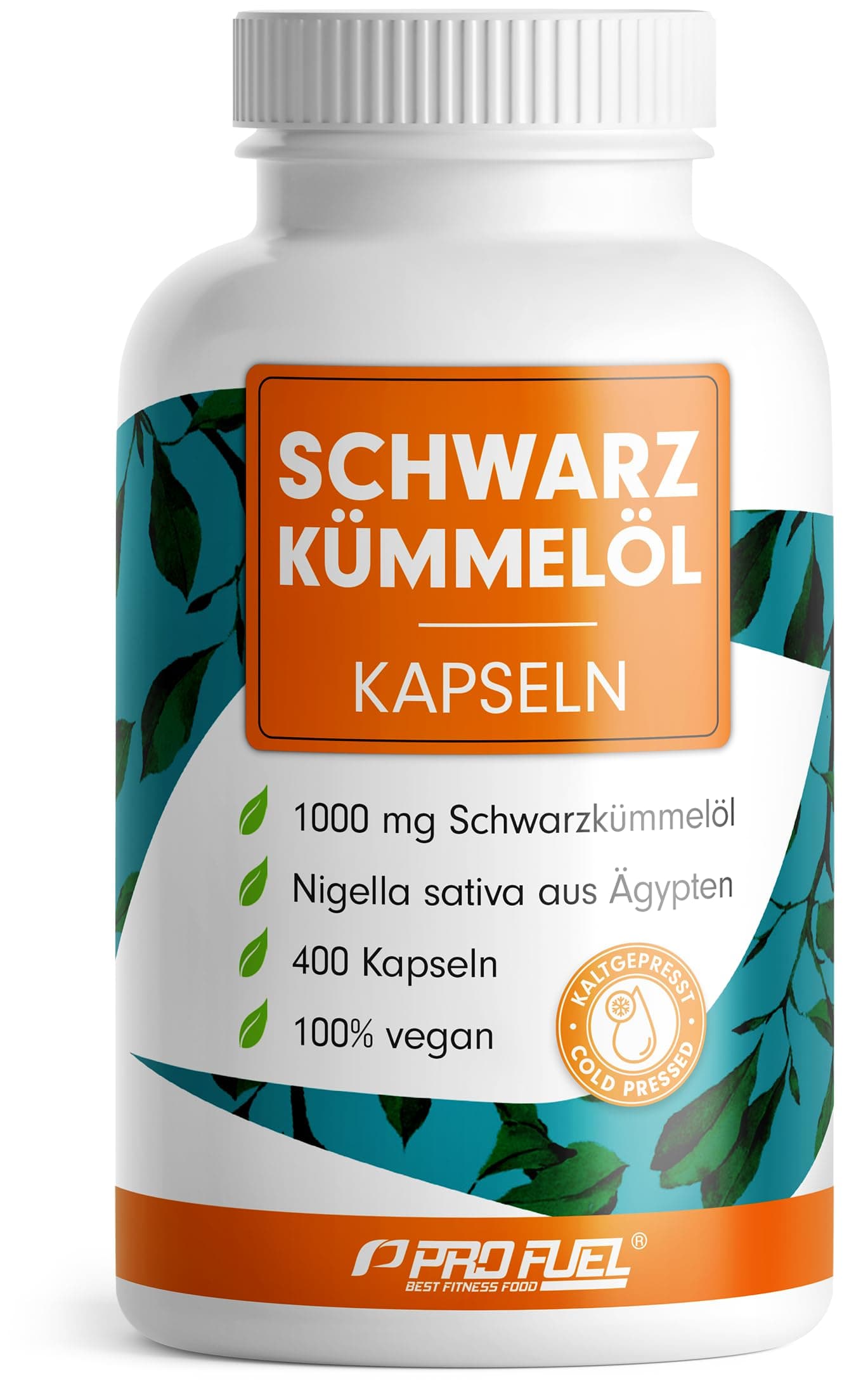 Schwarzkümmelöl Kapseln 400x VEGAN, 1000mg ägyptisches Schwarzkümmelöl Tag pro Tag, WICHTIG: Vegane Kapselhülle OHNE Gelatine!, natürliches Vitamin E, laborgeprüft & zertifiziert, Vorrat für 200 Tage