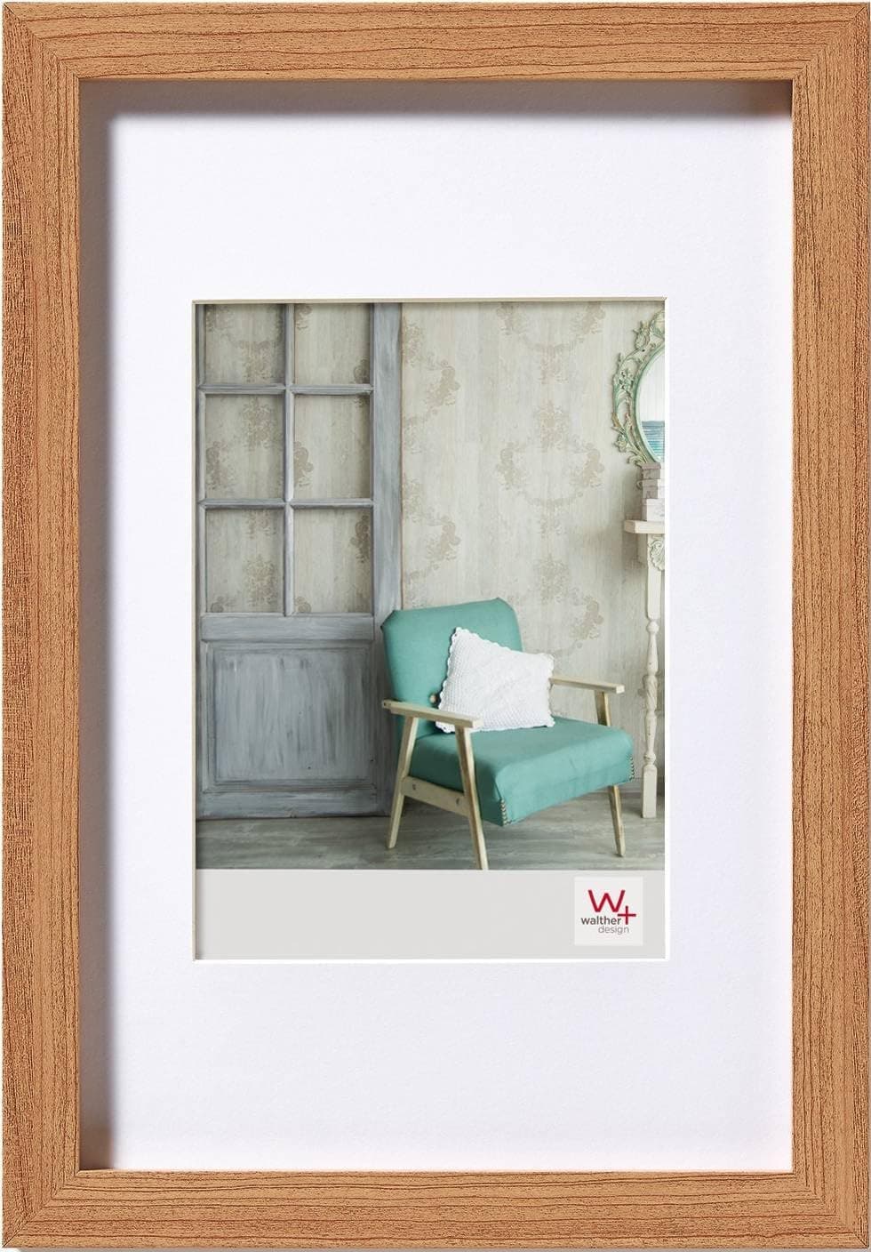 walther design Bilderrahmen buche 30 x 45 cm Echtglas Stockholm EA045P