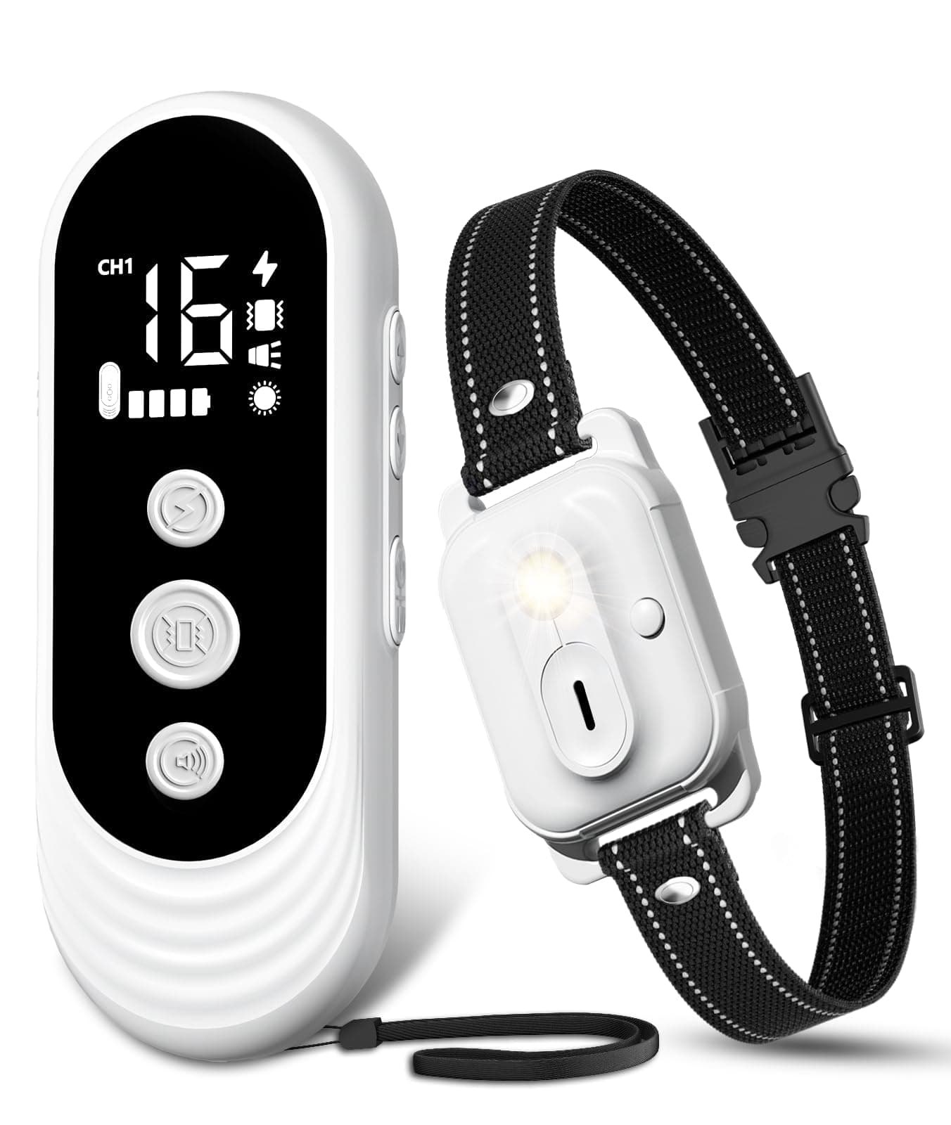 Collier De Dressage pour Chien,Collier Electrique pour Chien Portée de 3km,Mode Lumière Nocturne,1-50 Niveaux d’Entraînement, BIP Vibration Choc, Adapté à Tous Les Chiens,Étanche Rechargeable