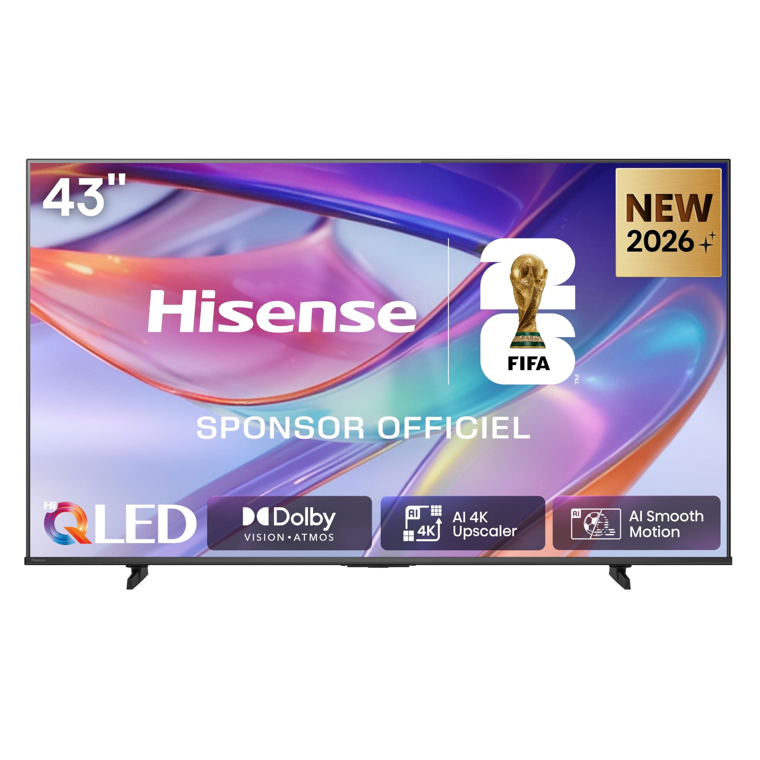 Hisense 43E7DS TV QLED 4K 43" (108 cm) - Série E7DS - Dolby Vision IQ, Game Mode Plus, 120Hz HSR, Smart TV