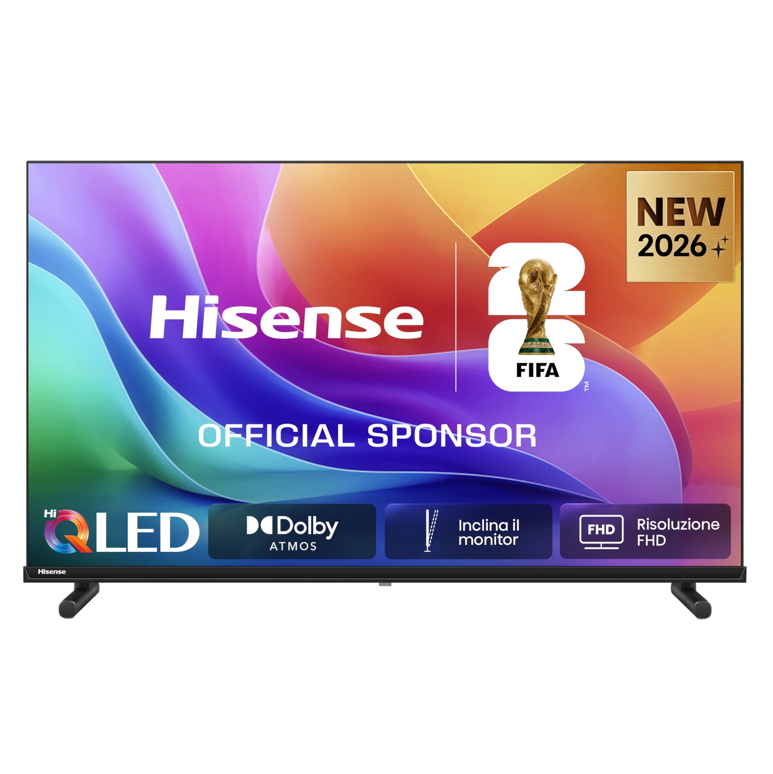 Hisense Smart TV QLED 32" Full HD 32E5ST | Audio Dolby Atmos, VIDAA OS con 1000+ APP, HDR10, Game Mode, Works with Alexa, Wifi, lativù, 2026 Model