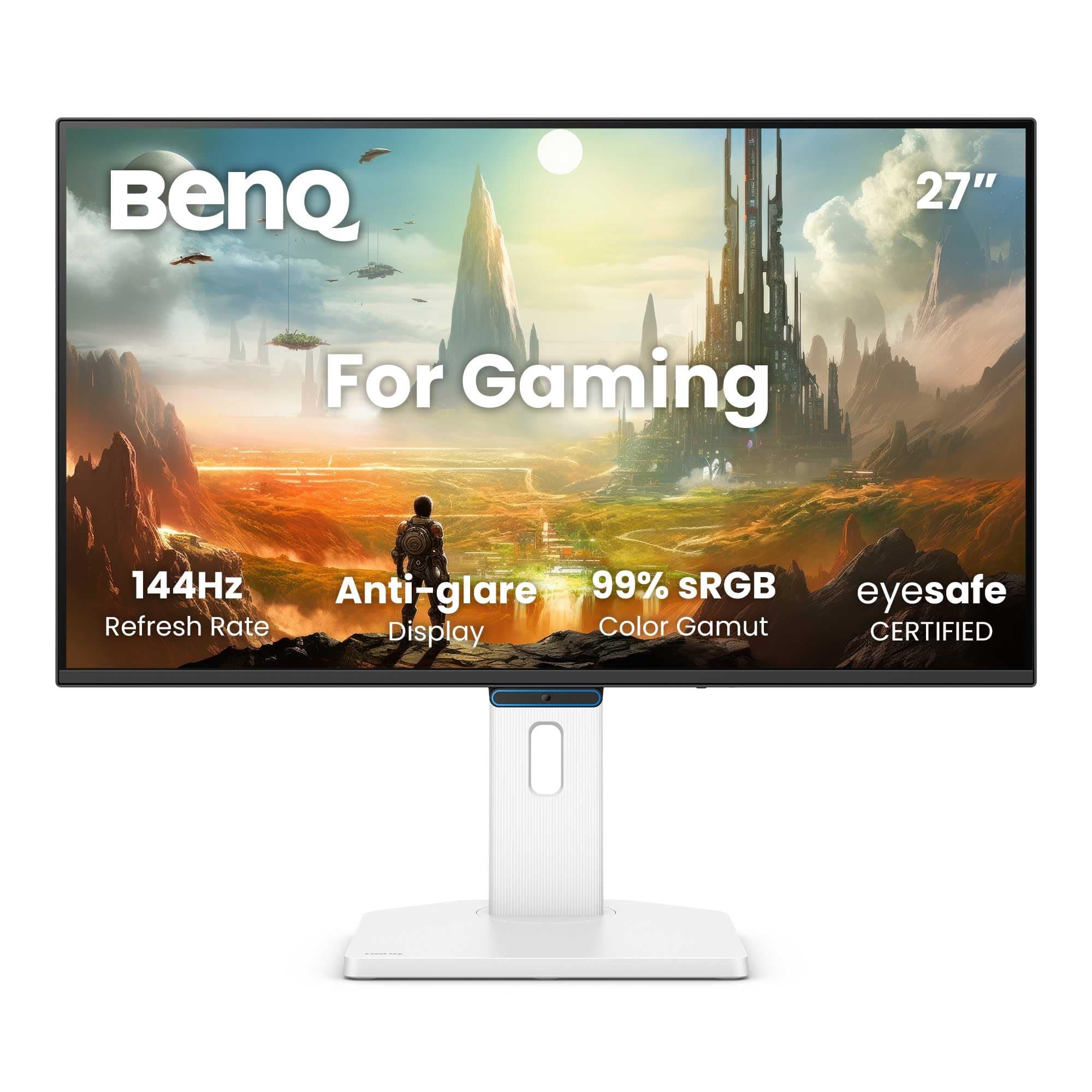 BenQ Monitor GW2790TE 27” 1080p FHD 144Hz IPS Eye-Care para Oficina en casa, USB-C, 1920x1080, Optimizador Visual, sin parpadeos, Baja luz Azul, Bisel Ultrafino, Certificado TÜV, Eye-CareU