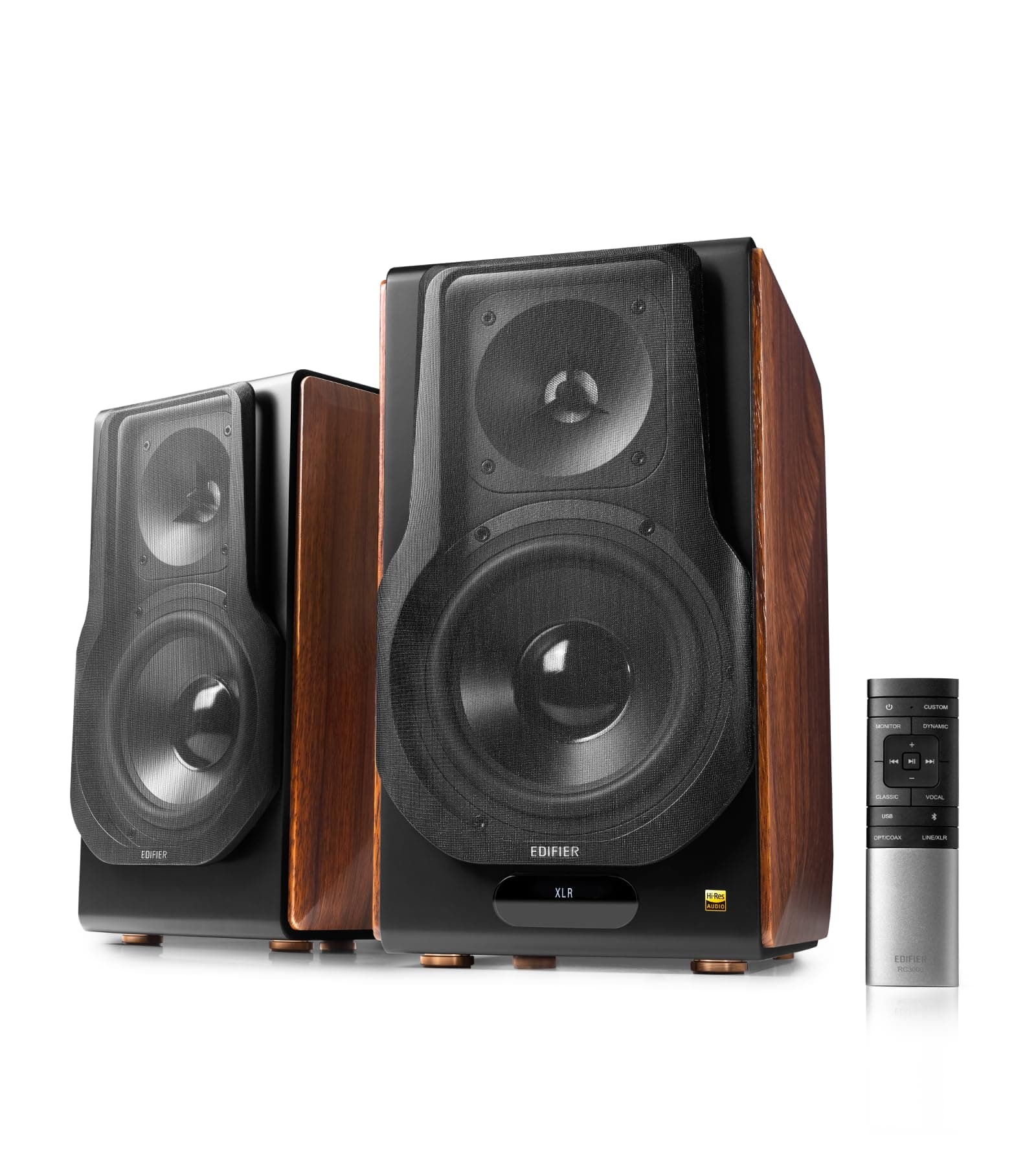 Edifier S3000MKII Aktives Bluetoooth Bücherregal-Lautsprechersystem 2.0, 256W RMS, Planar Magnetic Hochtöner / 6.5" Tiefmitteltöner, Hi-Res Audio HiFi Sound mit DSP, Connect APP