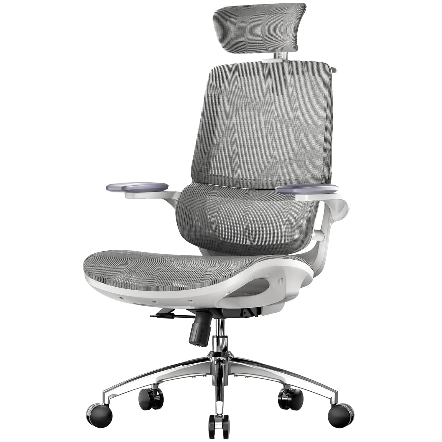SIHOO M59AS Chaise de Bureau Ergonomique, avec accoudoirs 3D relevables, Double Dossier, Soutien Lombaire Dynamique adaptatif et Maille, idéale pour Le Bureau à Domicile.
