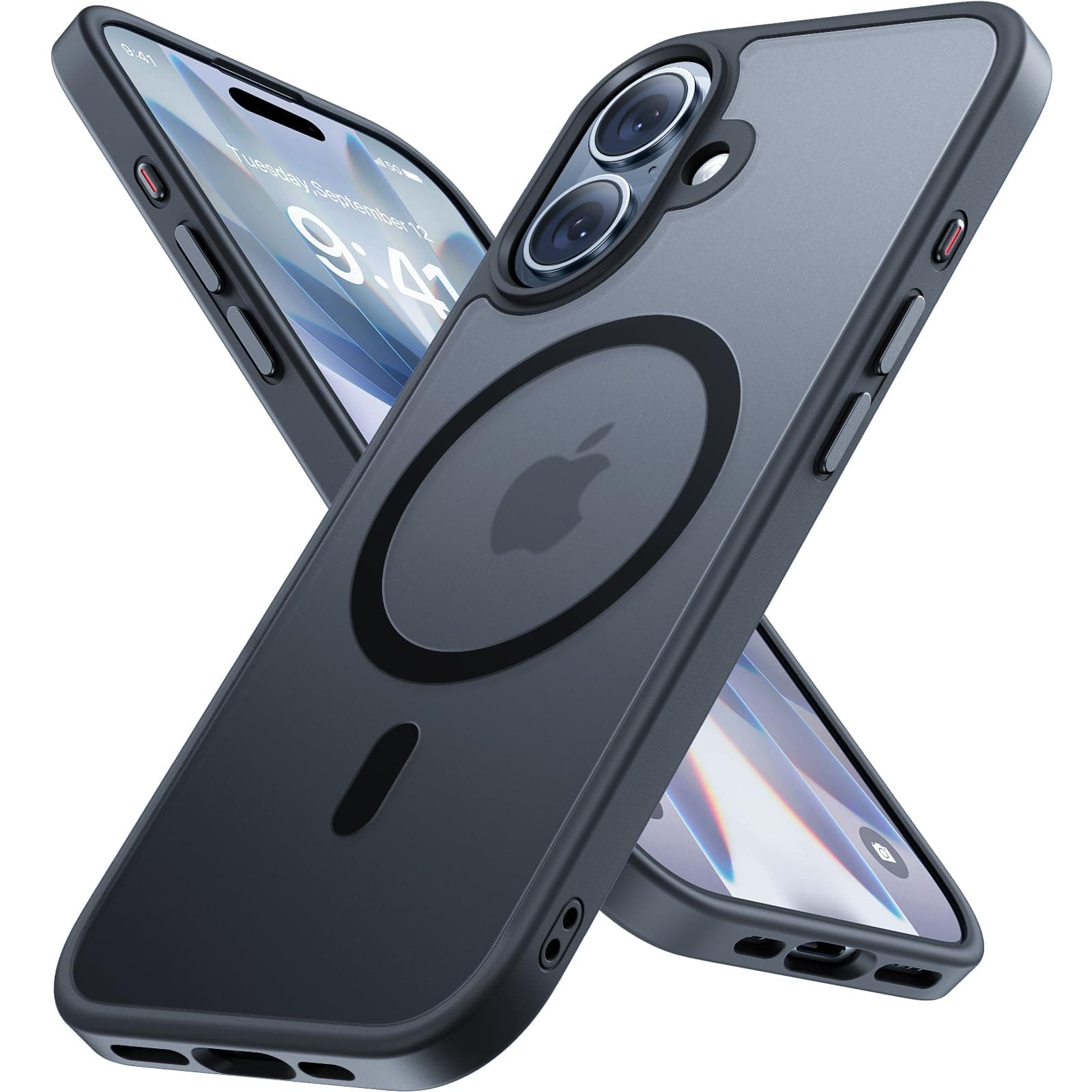 Miracase für iPhone 17 Hülle mit Magsafe TOP MIL, Schwarz | [TOP Militärschutz & Magnetkraft] Stoßfest Kratzfest mit Samtiger Haptik Extrem Langlebig Handyhülle für iPhone 17 6,3"