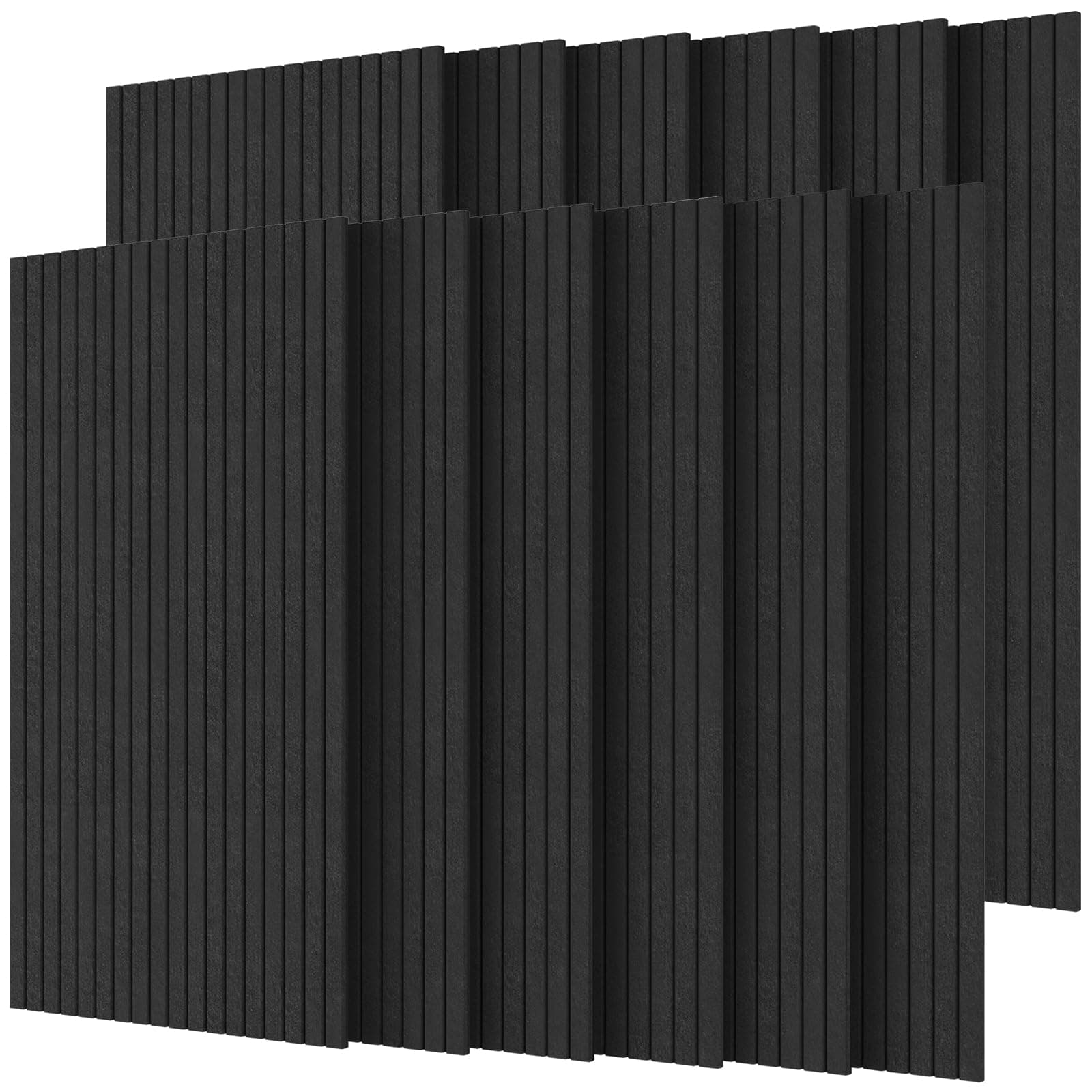 TONOR 12 PCS Paneles Acusticos Grande, 120x60x0,9cm Paneles Insonorizacion Pared, Aislante Acustico Autoadhesivo, Panel Decorativo Pared para Página Principal Sala de Uía Oficina, Negro