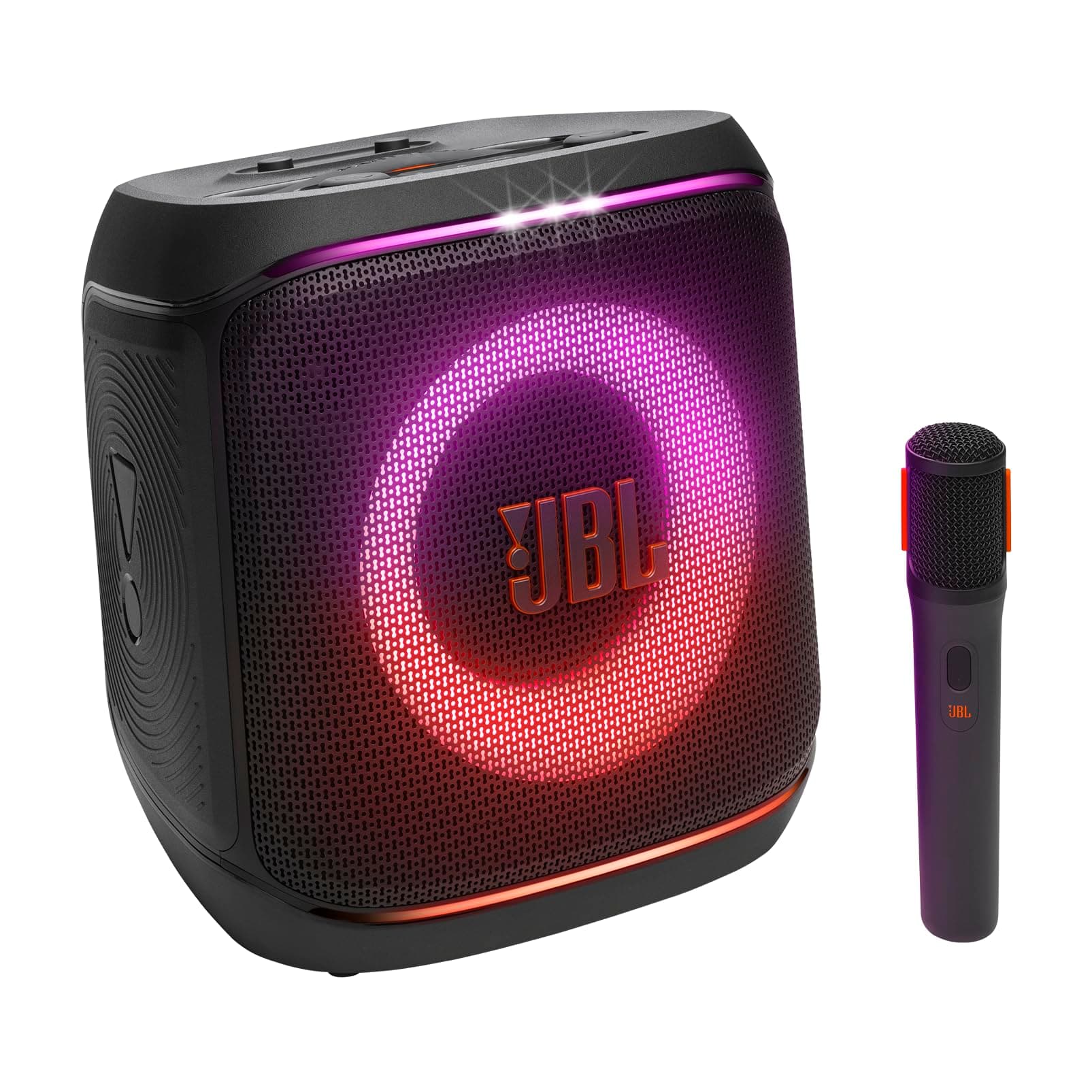 JBL Partybox Encore 2, altavoz inalámbrico bluetooth para fiestas, con micrófono, 15h de autonomía, resistente a salpicaduras, sonido JBL Pro y AI Sound Boost, compatible con Auracast, negro