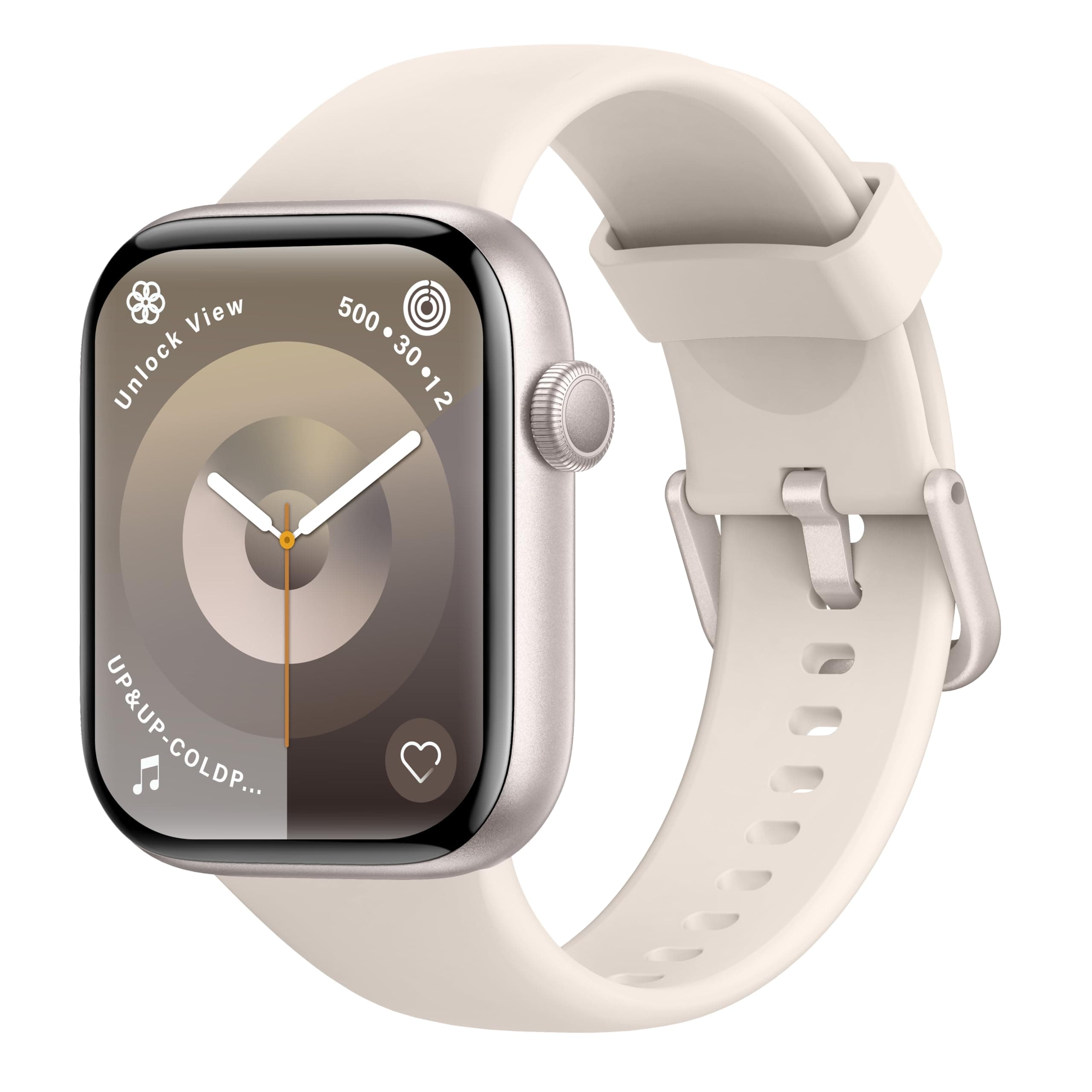 AcclaFit Reloj Inteligente Mujer Hombre, 1.85" Smartwatch con Llamadas Bluetooth, 140+ Modos Deportivos con SpO2/Pulsómetro/Monitor de Sueño/Podómetro, Impermeable IP68 para Android iOS