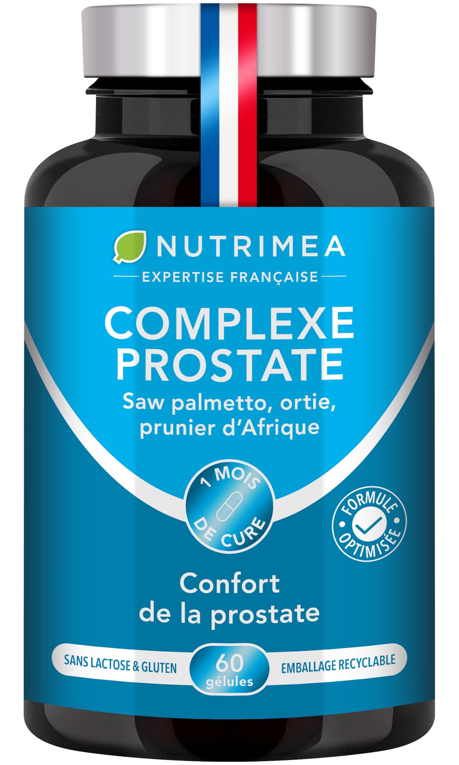 Protection de la Prostate & Confort Urinaire - Efficace contre l’HBP et les Mictions - Actifs Naturels - Ortie, Palmier Nain et Prunier d’Afrique - PROSTASUR - 60 Gélules Vegan - Fabriqué en France