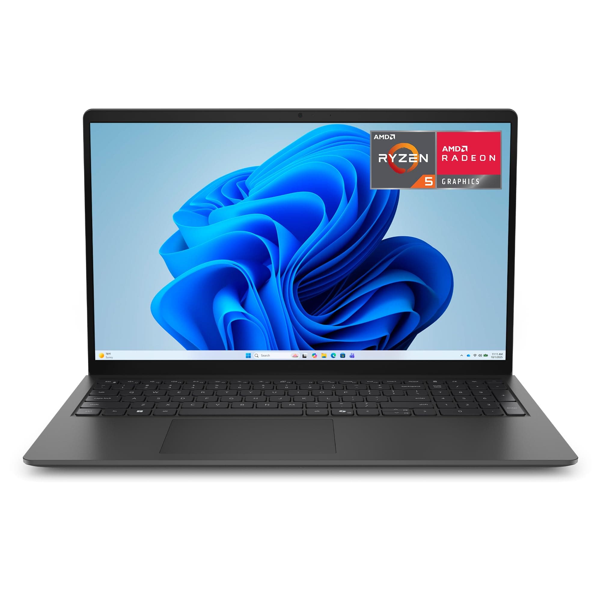 Dell 15 Ordinateur Portable D15265, FHD, AMD Ryzen 5 130, Windows 11 Home | 15,6'' FHD 60Hz, AMD Radeon Graphics, Windows 11 Home, Clavier AZERTY (Chargeur Vendu séparément)