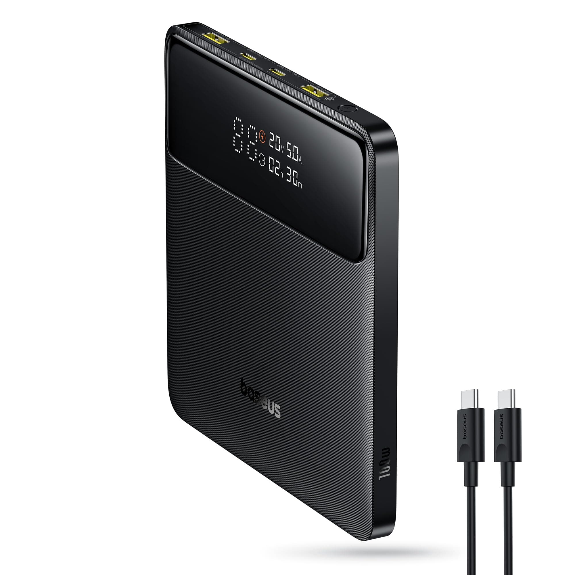 Baseus Powerbank 20000mAh 100W PD Schlanker externer Akku QC 4.0 Schnellladegerät, Blade H1 für Laptops, MacBook, iPad, iPhone 16 15 pro max, Switch, Steam Deck, Samsung Galaxy, AirPods, 2024 Upgraded