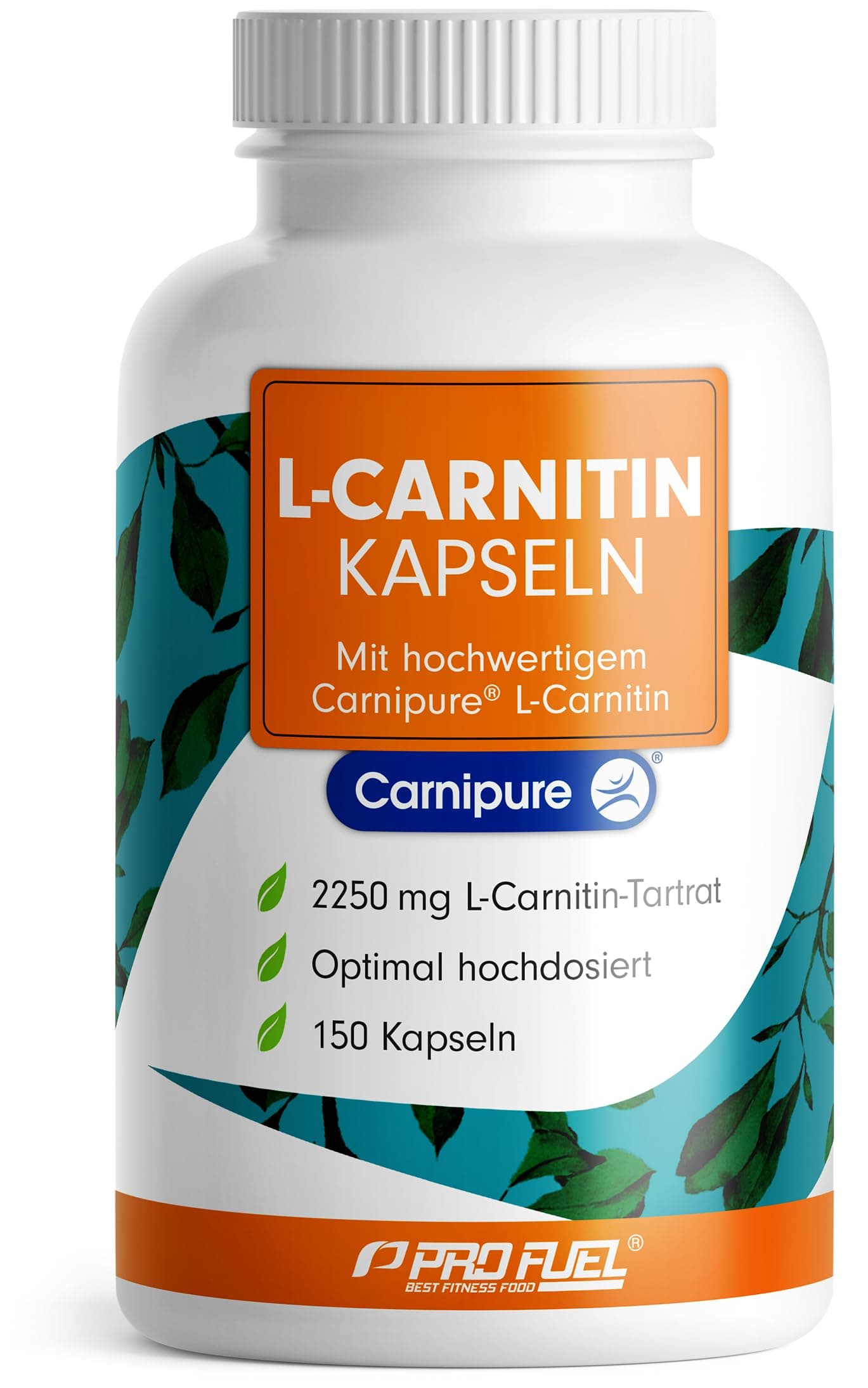 L-Carnitin hochdosiert 2250 mg - 150 Carnipure® L-Carnitin Kapseln mit Carnitin-Tartrat - Premium-Rohstoff Carnipure® von Lonza - laborgeprüft mit Zertifikat - 100% vegan