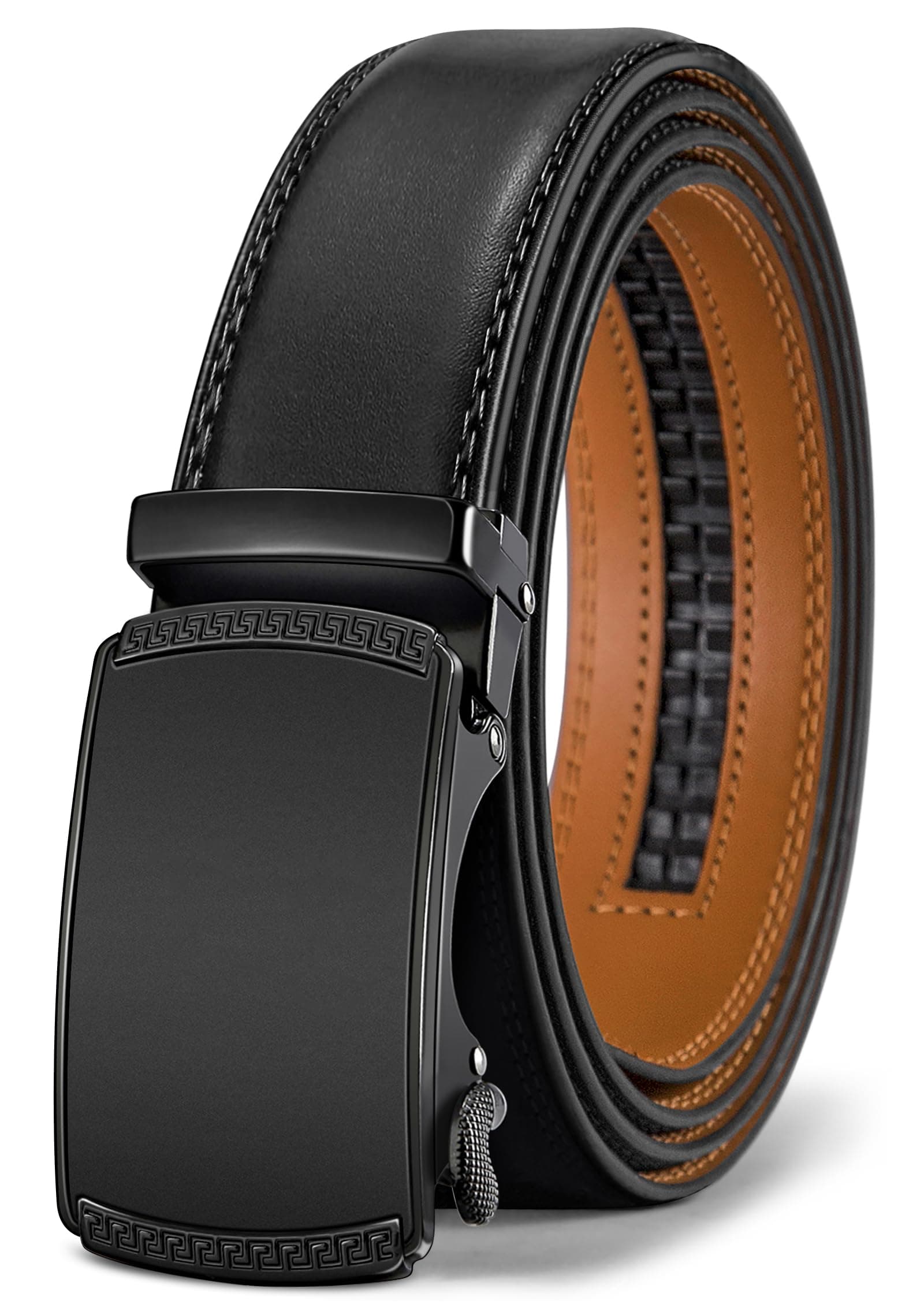 BULLIANT Ceinture Homme, Ceinture Automatique en Cuir pour Hommes Largeur 35mm Cadeau Box,Taille Ajustable