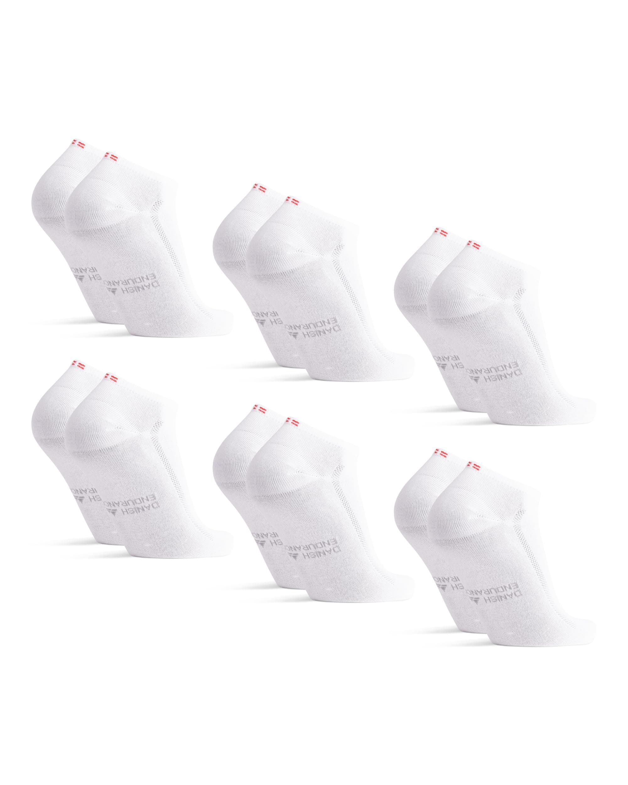 DANISH ENDURANCE Calzini Corti Uomo in Fibra di Bambù, Fantasmini Uomo Estivi, Morbidi e Traspiranti, Calzini Leggeri alla Caviglia, 6 Paia