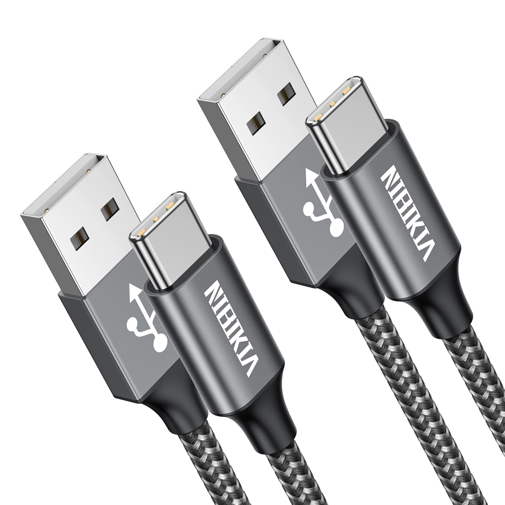 Cavo USB C 2M+2M,3.1A Cavo USB Type-c Nylon Ricarica Rapida per iPhone 17 16 15 Pro Max, Samsung Galaxy S25/24/S23, Pixel 7 iPad Pro MacBook Air