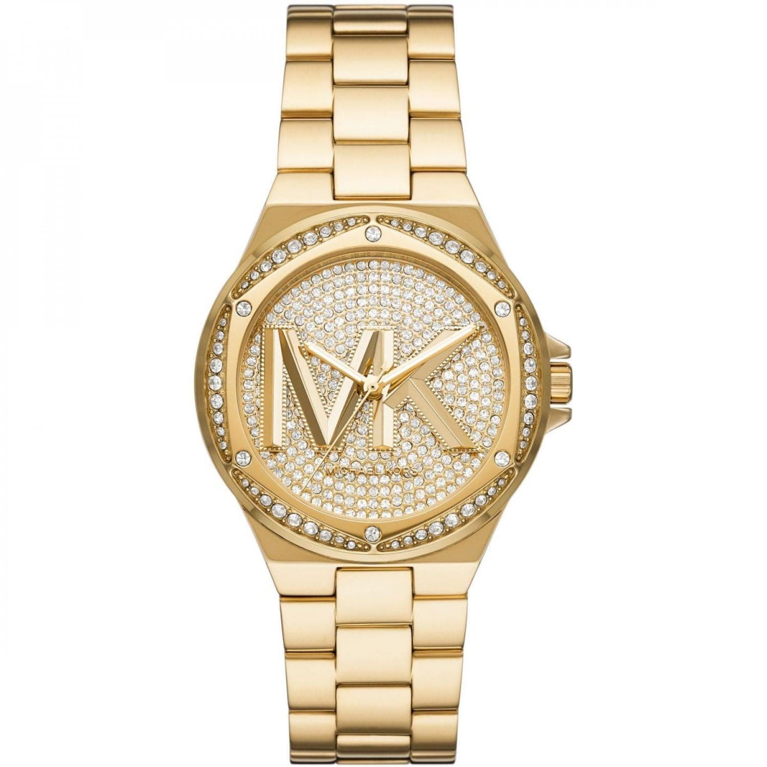 Michael Kors Reloj Lennox para Mujer, Movimiento de Cuarzo de Tres Agujas en Tono Dorado con Correa de Acero Inoxidable