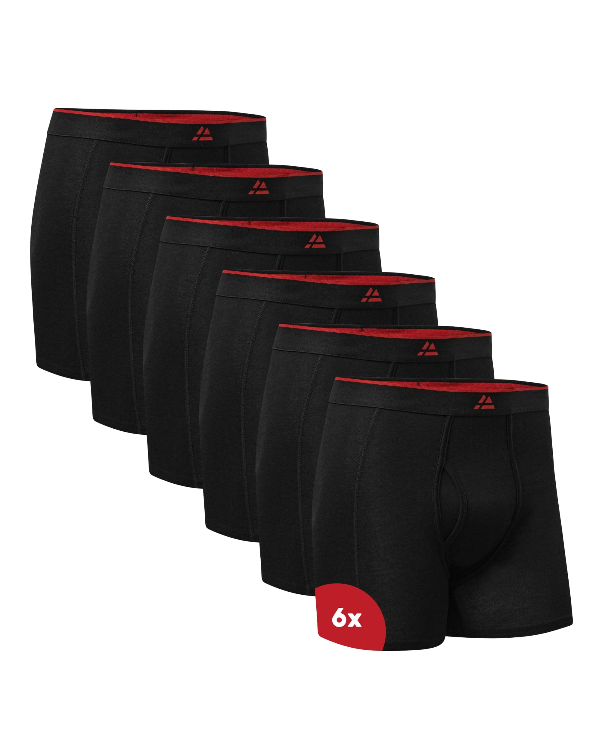 DANISH ENDURANCE Boxer Uomo in bambù Ultra Morbido, Mutande Boxer Bamboo Comodi, Traspiranti, con o Senza Apertura Frontale, 6 o 10 Paia