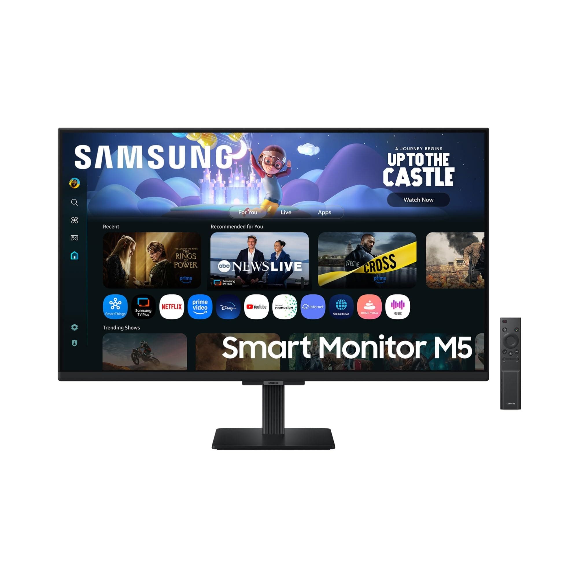 Samsung Smart Monitor M5 (S32FM502EU), Flat 32'', 1920 x 1080 (FHD), Smart Hub con AI, Office 365, Gaming Hub, Speaker integrati, Telecomando, WiFi, HDMI, USB