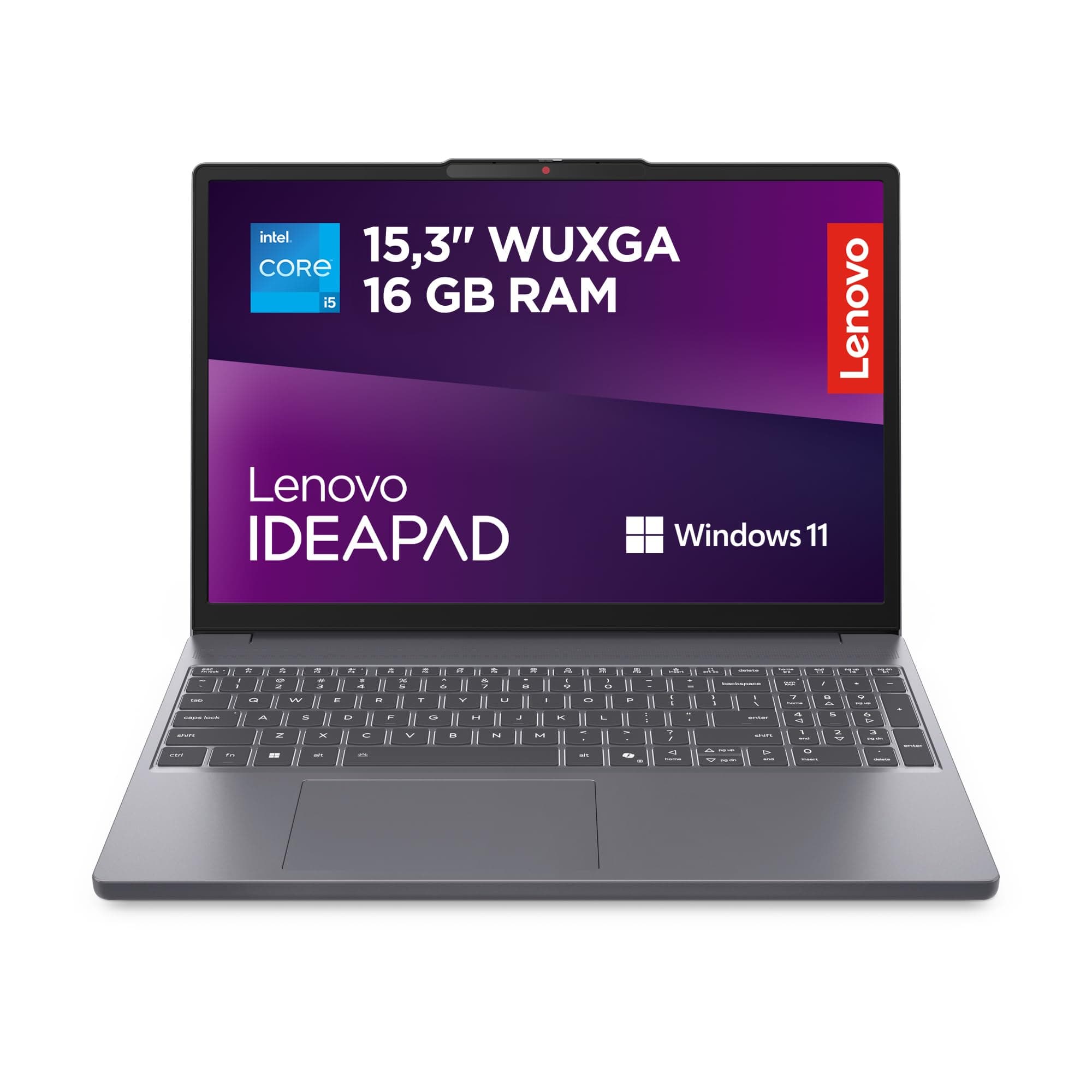 Lenovo IdeaPad Slim 3 Gen 10 – Ordenador Portátil 15.3" WUXGA (Intel Core i5-13420H, 16 GB RAM, 1TB SSD, Gráficos Intel UHD, Wi-Fi 6, Windows 11 Home) Teclado QWERTY Español - Gris Luna