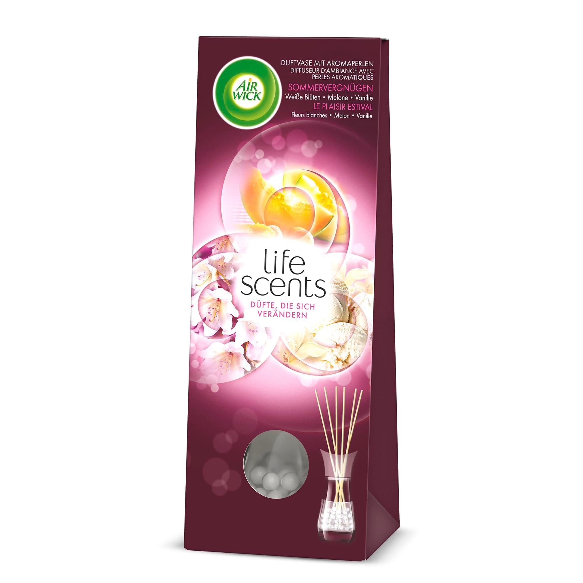 Air Wick Duftstäbchen – Raumduft Sommervergnügen – 1 x 30 ml Lufterfrischer für die Wohnung