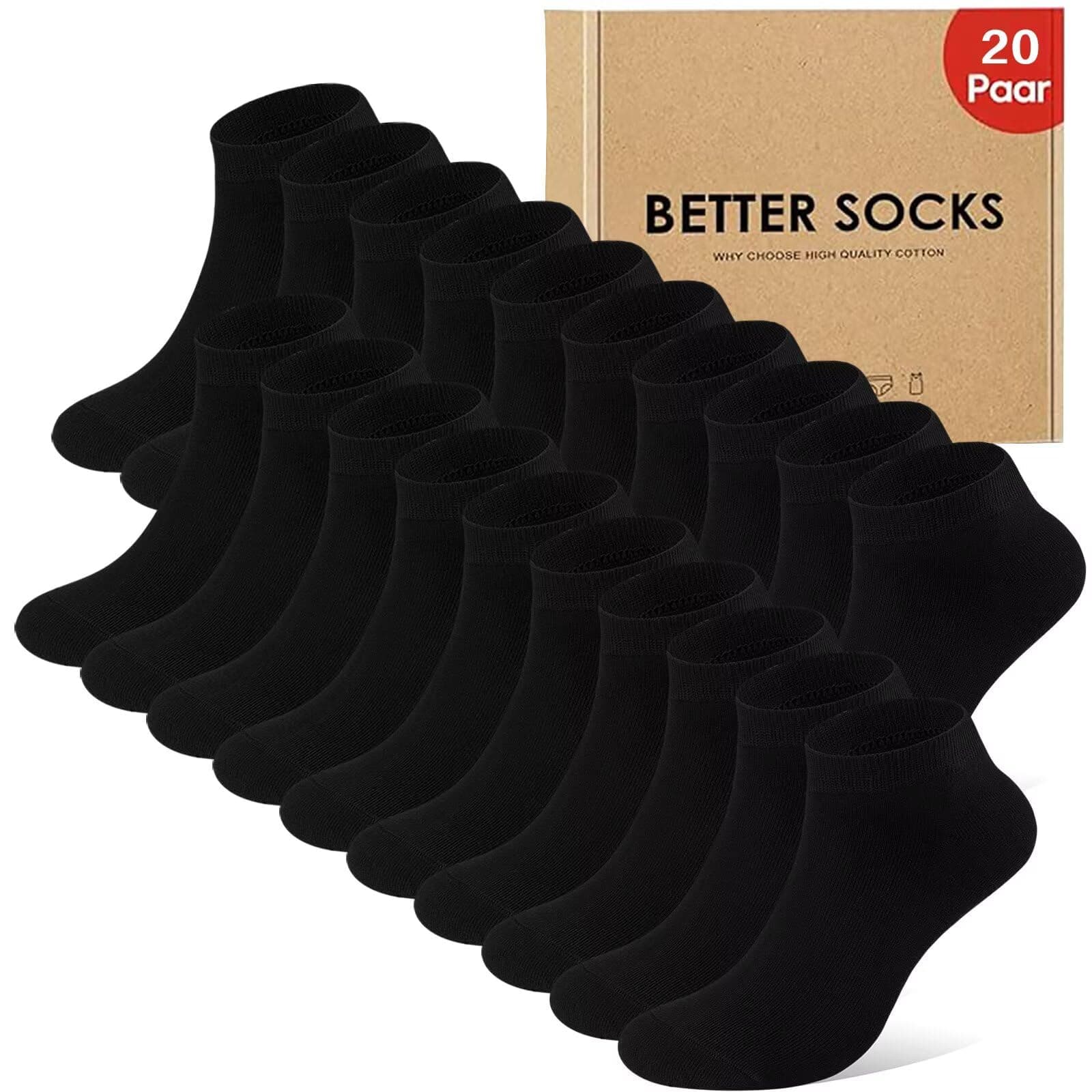 IceReco 6/10 Paia Calze Uomo Corte Cotone Estivi Calzini Donna Corti Sportive Fantasmini Running Trekking Tennis Elastiche