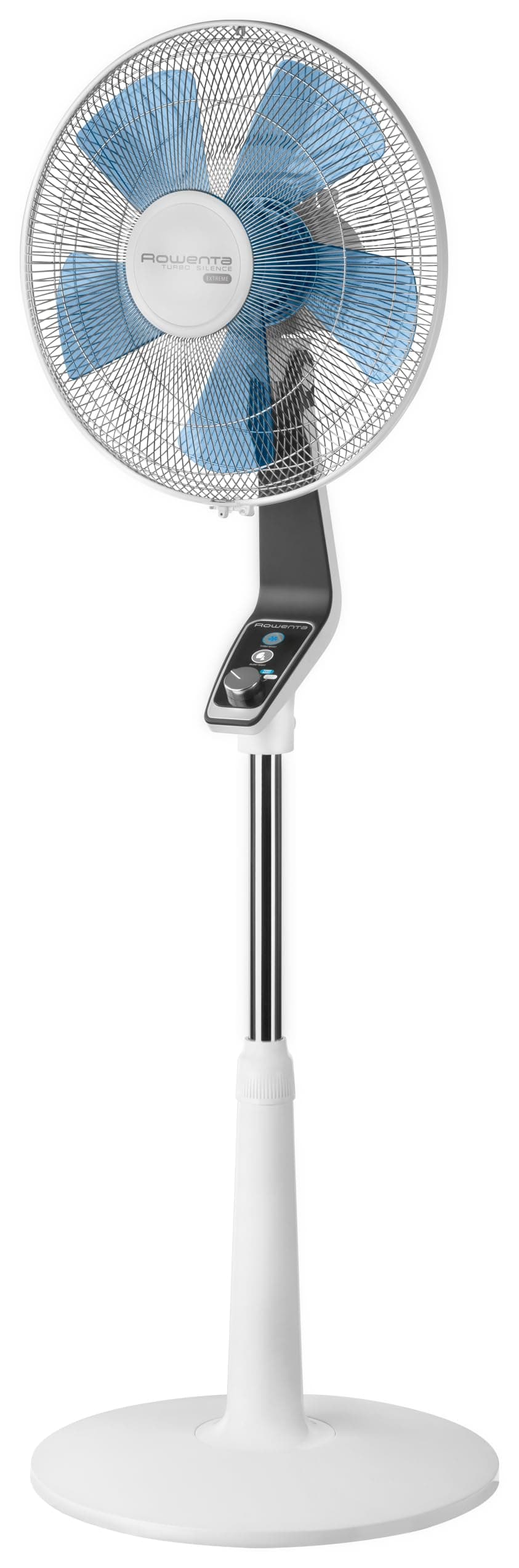Rowenta Turbo Silence Ventilateur pied 40 cm, Puissant, Flux d’air 72 m3/min, 45 dB(A), Oscillation automatique, Orientation réglable, Grille ultra-sécurisée VU5640F2