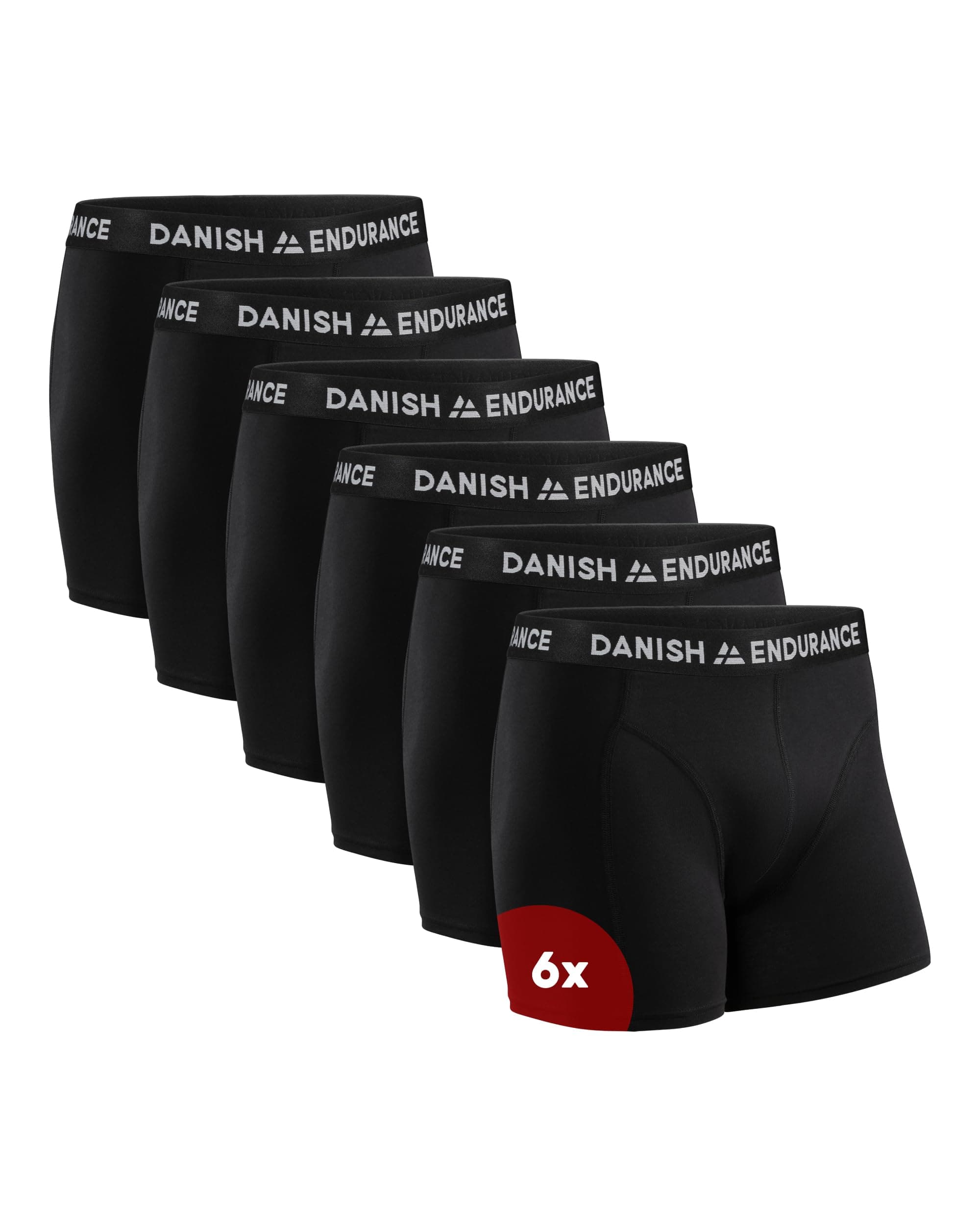 DANISH ENDURANCE Calzoncillos Hombre Boxer Algodon Premium, Pack de 6 - Ropa Hombre, Ropa Interior
